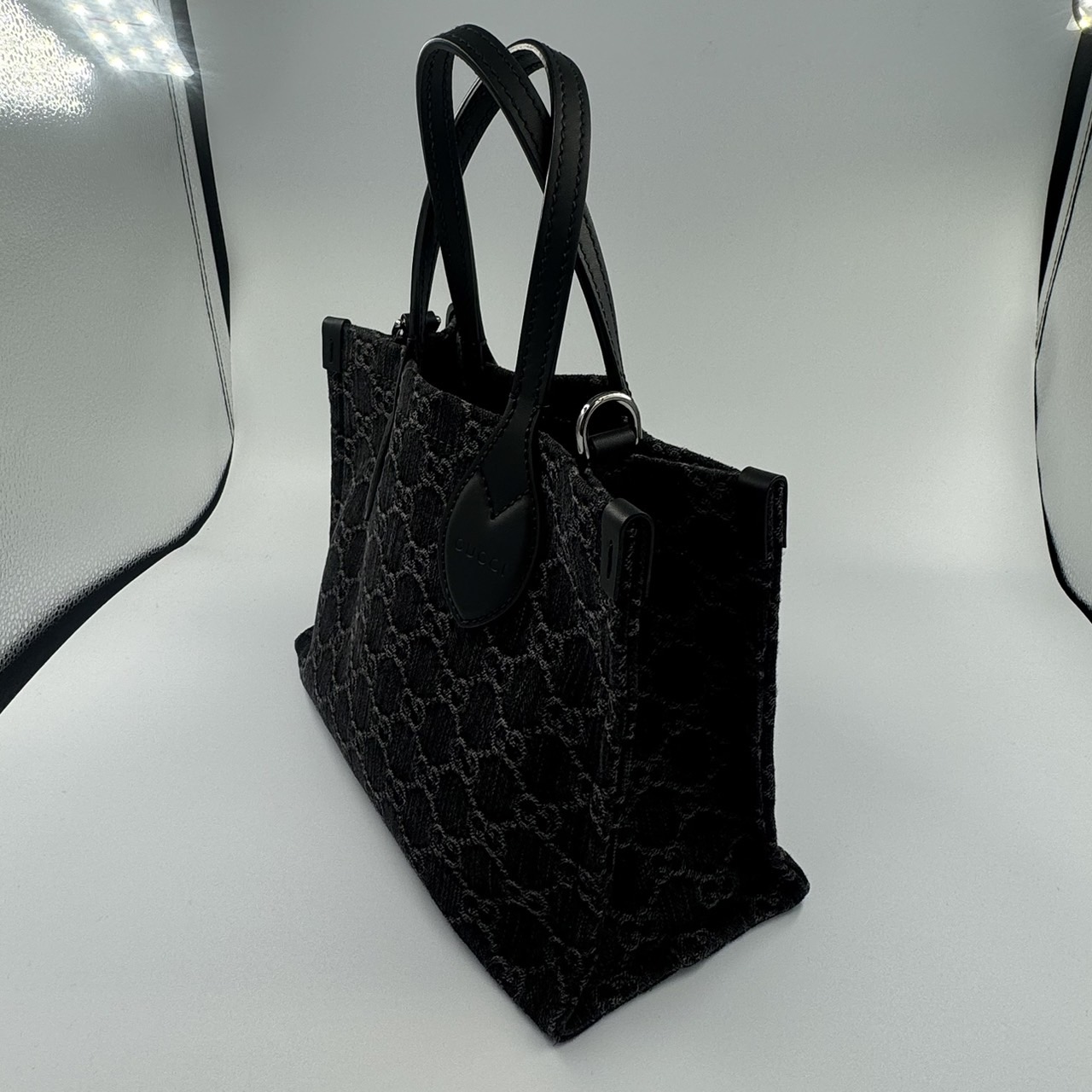 GUCCI(���å�)���ե��ǥ��� �ߥǥ�����ȡ��� 772813FAC2F8450 GG�ǥ˥� �֥�å������졼 ������� ���ض�Ź CAB-090