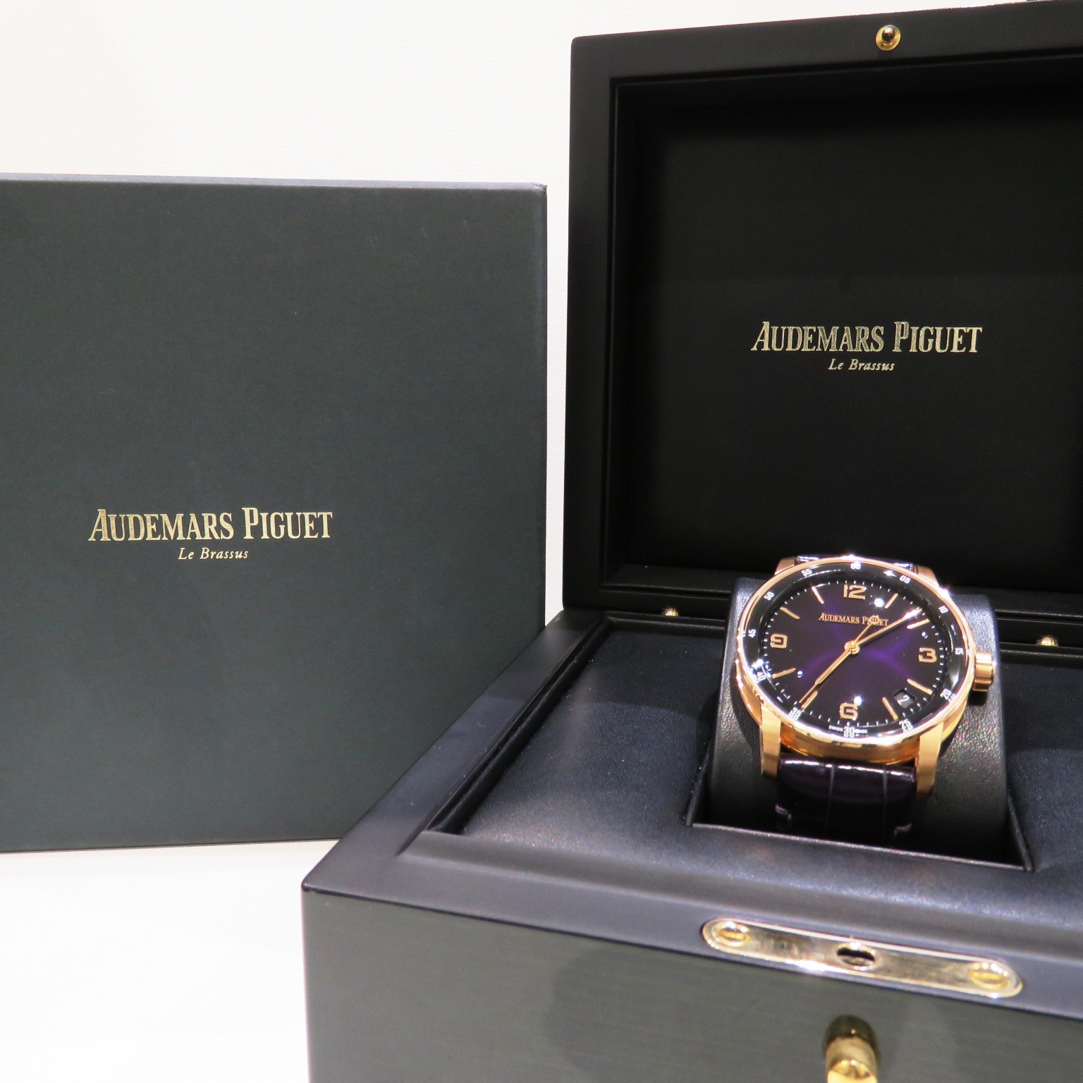C-194 AUDEMARS PIGUET (�����ǥޡ��ԥ�) CODE11.59 �ӻ��� 15210OR.OO.A616CR.01 ���⡼���ѡ��ץ� PG/�쥶�� ��°�ʴ��� ������� ���Ź