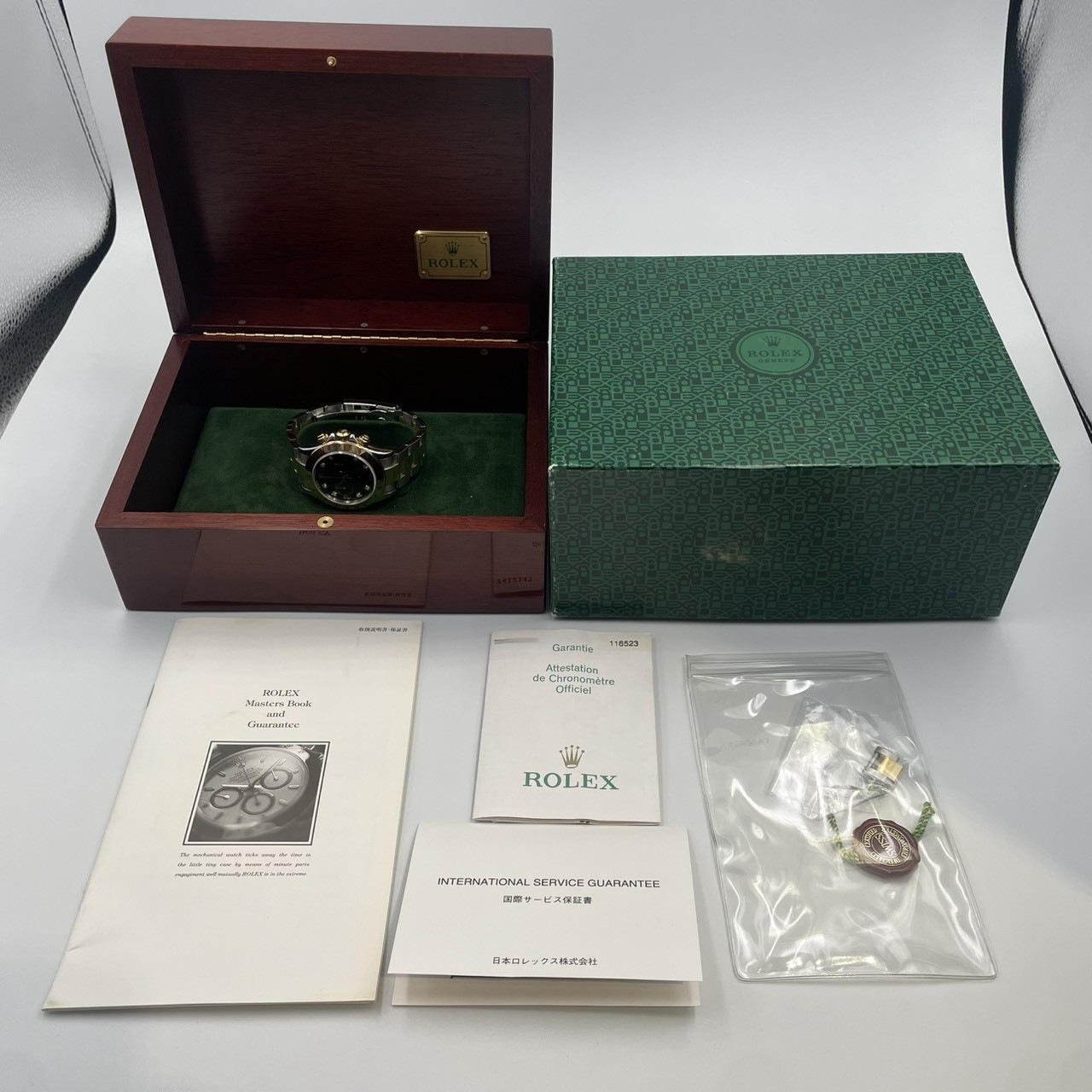 ROLEX(����å���)�������⥰��եǥ��ȥ� 116523 �֥�å�10PD  2002ǯ 1����Ĵ��ͭ ����顢���ޡ�1�����ȥ�åס����������񡢳���Ȣ SA-158 ���ض�Ź