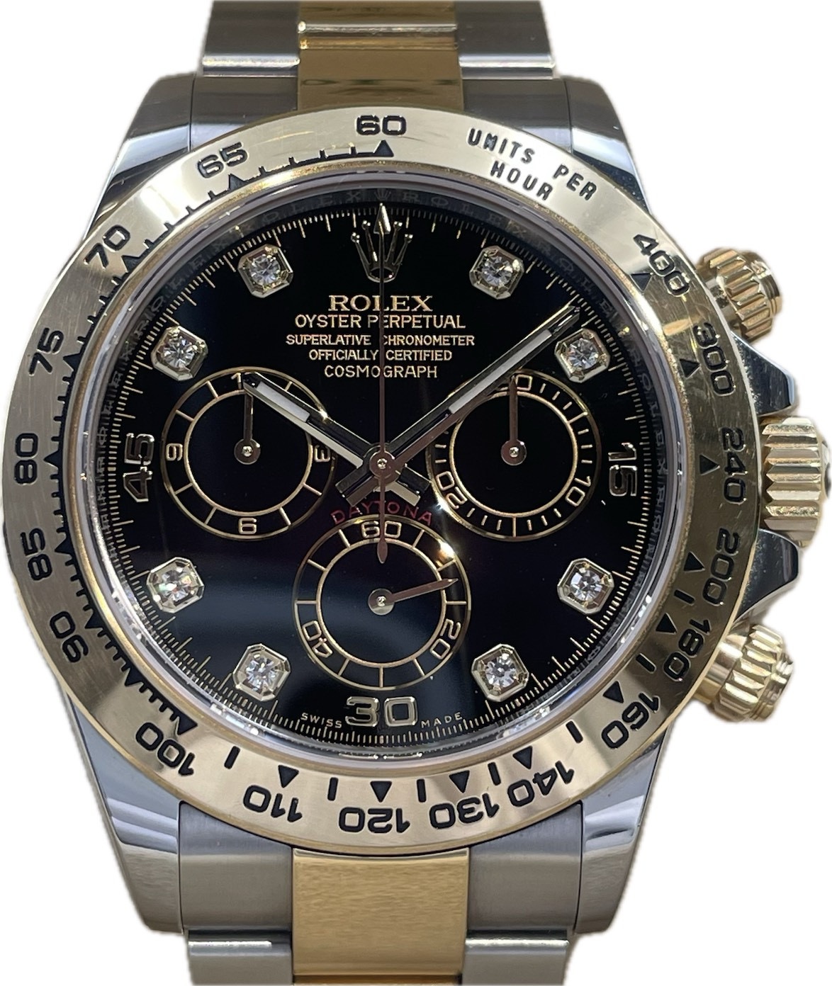 ROLEX (ロレックス) コスモグラフデイトナ 116503G ブラック・8Pダイヤ 