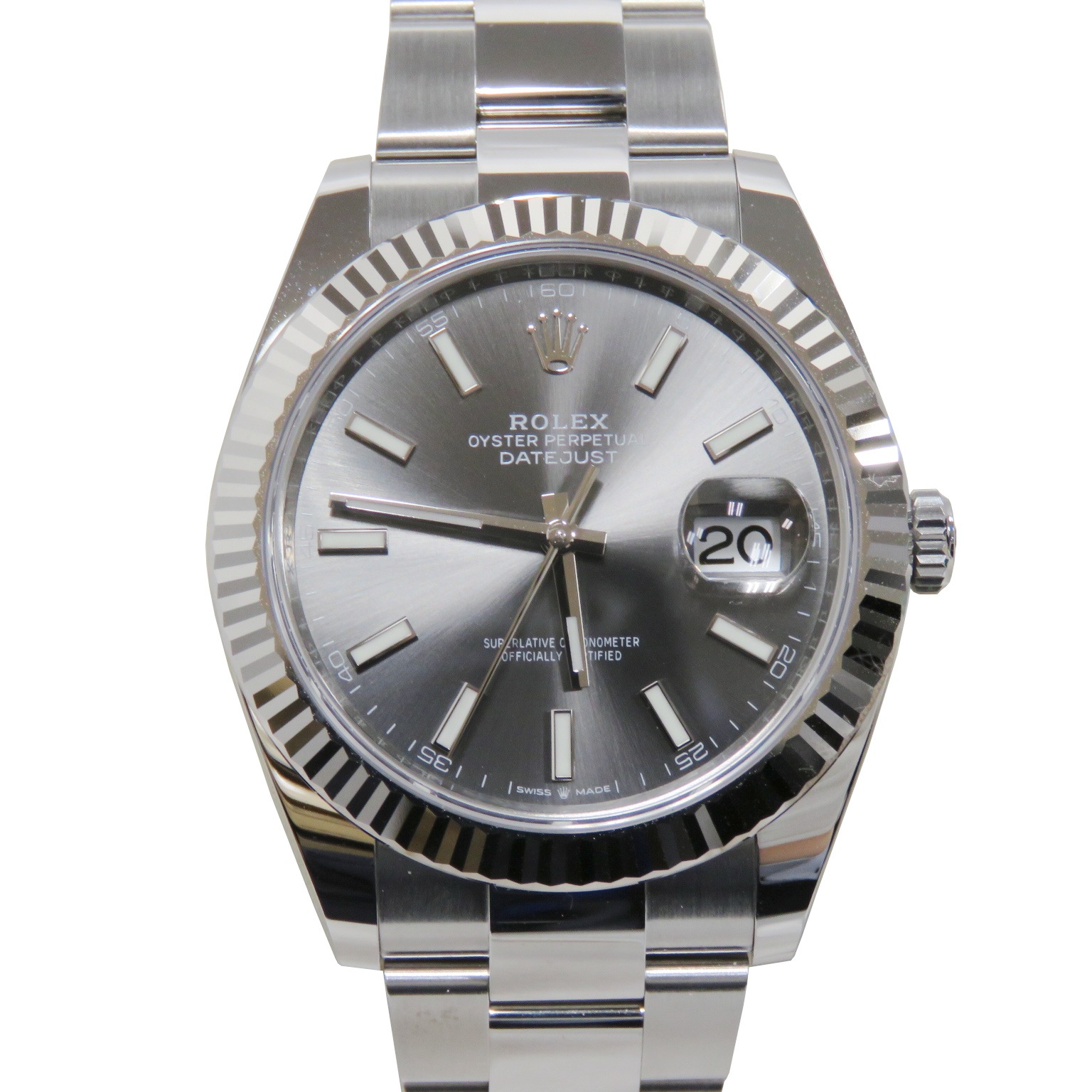 E-013 ROLEX (����å���) �ǥ��ȥ��㥹��41 �ӻ��� 126334 ���졼�ȥС� SS/WG ���������� ̤Ĵ�� ��°�ʴ��� ̤���� ���Ź