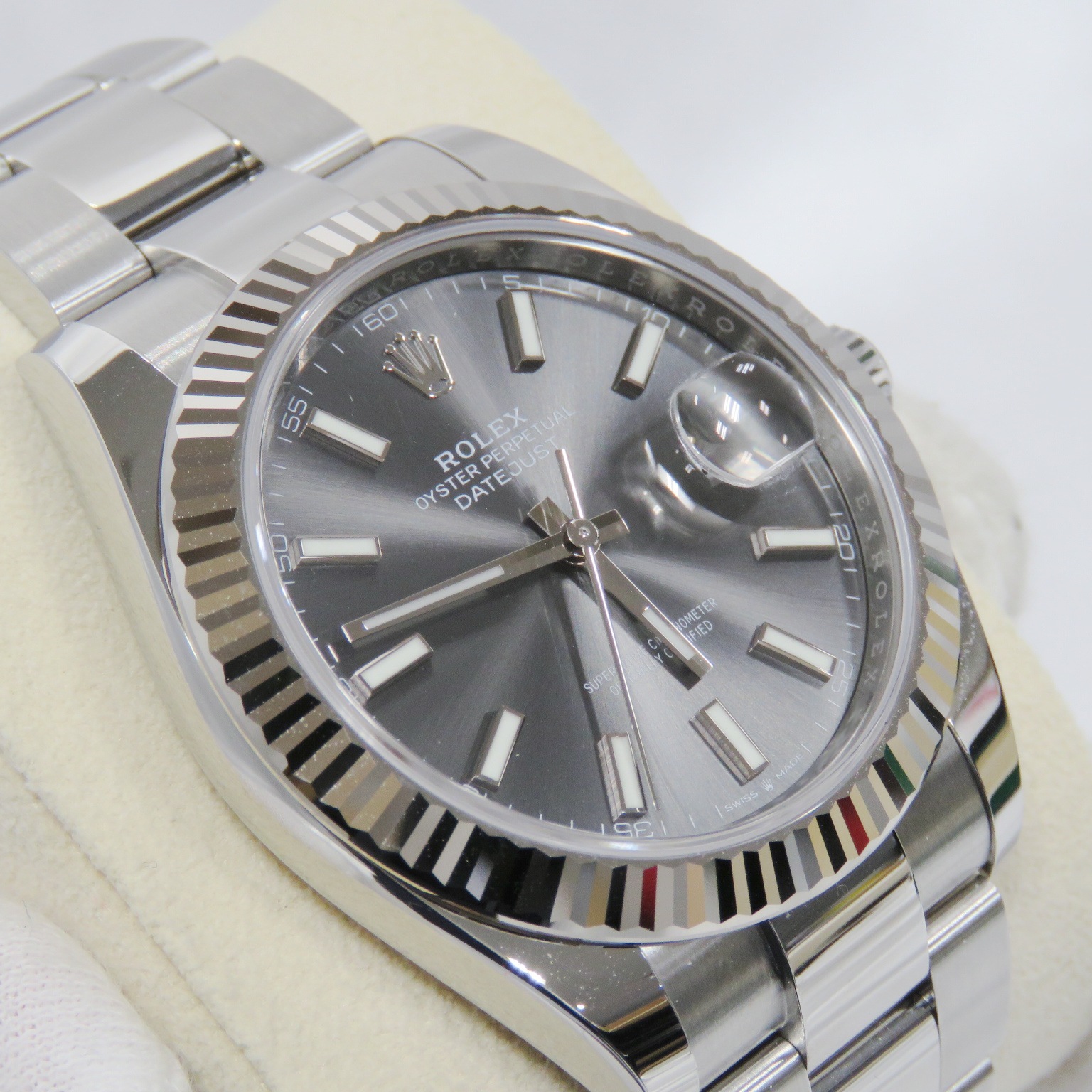 E-013 ROLEX (����å���) �ǥ��ȥ��㥹��41 �ӻ��� 126334 ���졼�ȥС� SS/WG ���������� ̤Ĵ�� ��°�ʴ��� ̤���� ���Ź