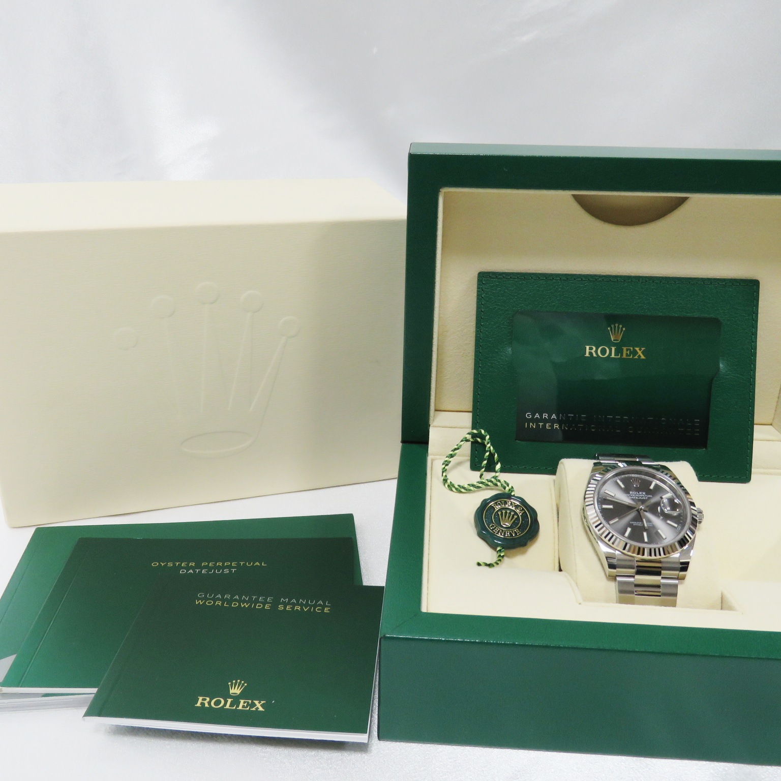 E-013 ROLEX (����å���) �ǥ��ȥ��㥹��41 �ӻ��� 126334 ���졼�ȥС� SS/WG ���������� ̤Ĵ�� ��°�ʴ��� ̤���� ���Ź