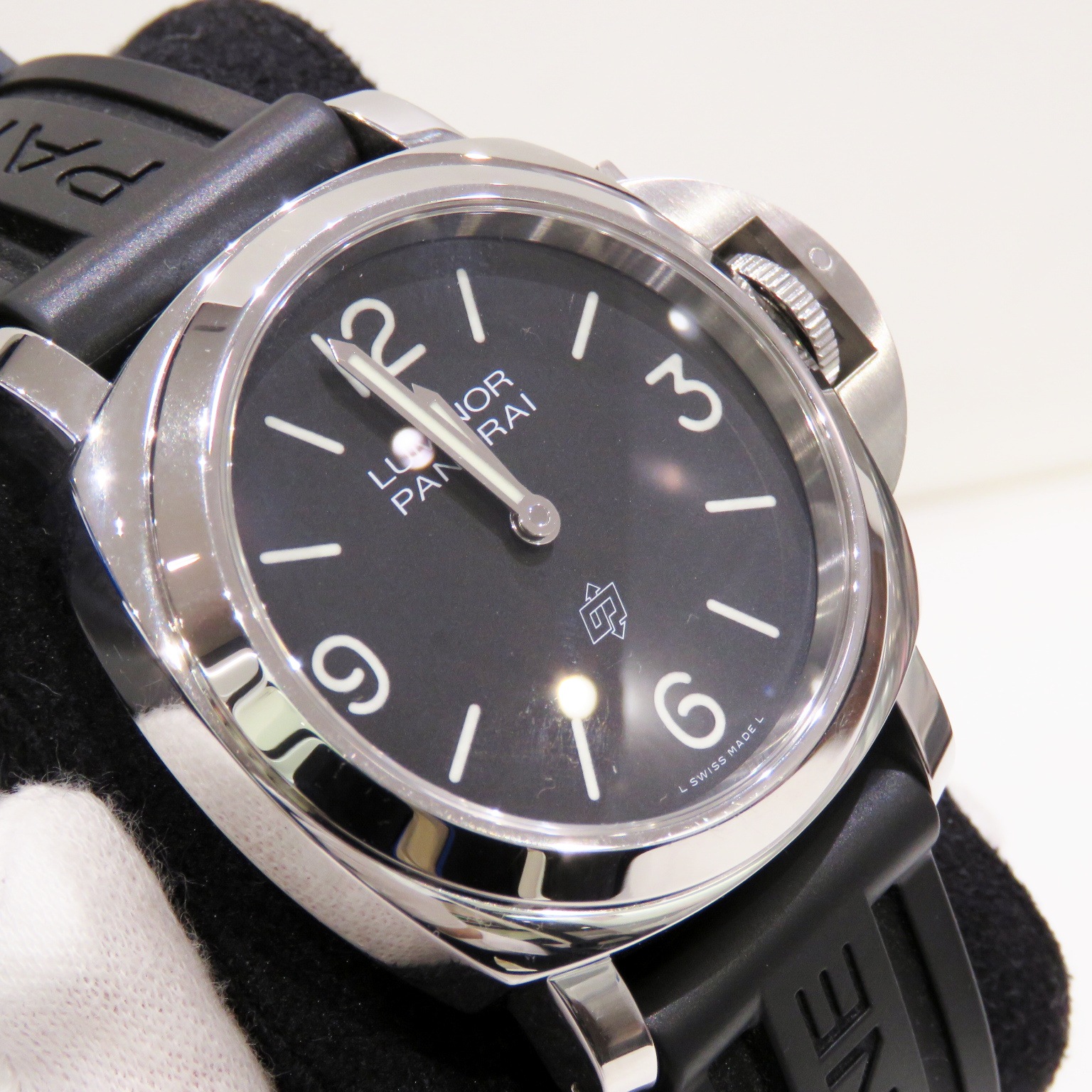 PANERAI (�ѥͥ饤) ��ߥΡ��� �١��� ���� �ӻ��� PAM01086 �֥�å� SS/��С� �쥶���٥����° ��°�ʴ��� ������ʡ�B-074 ���Ź