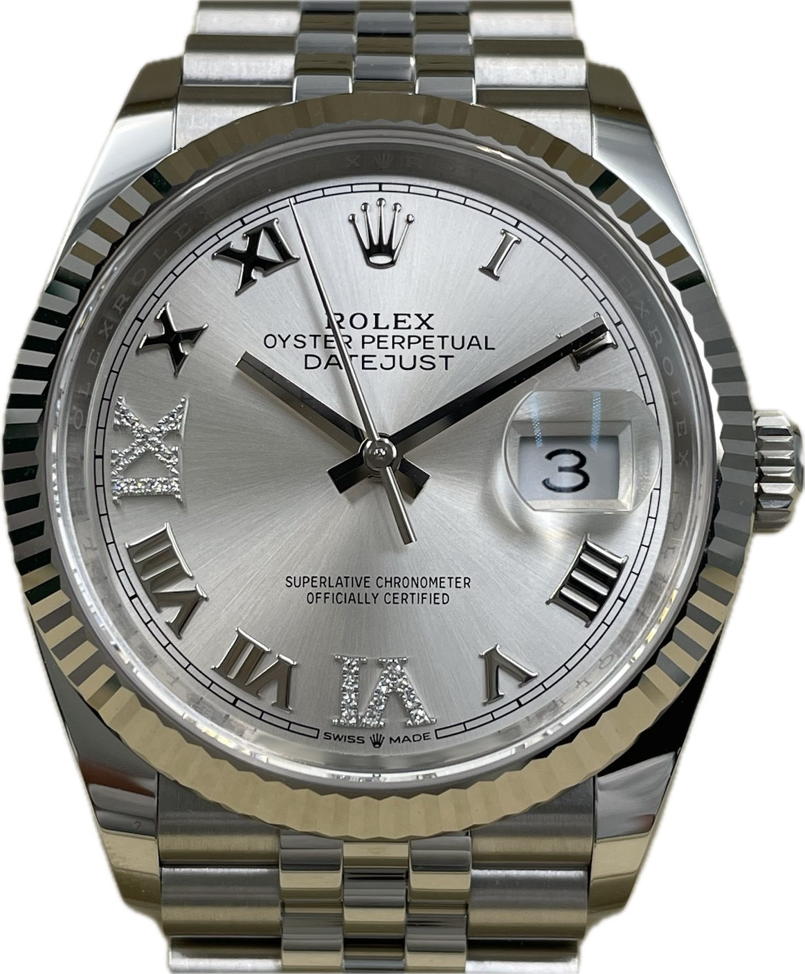 ROLEX(ロレックス) デイトジャスト36 126234 シルバーローマ Ⅵ/Ⅸ