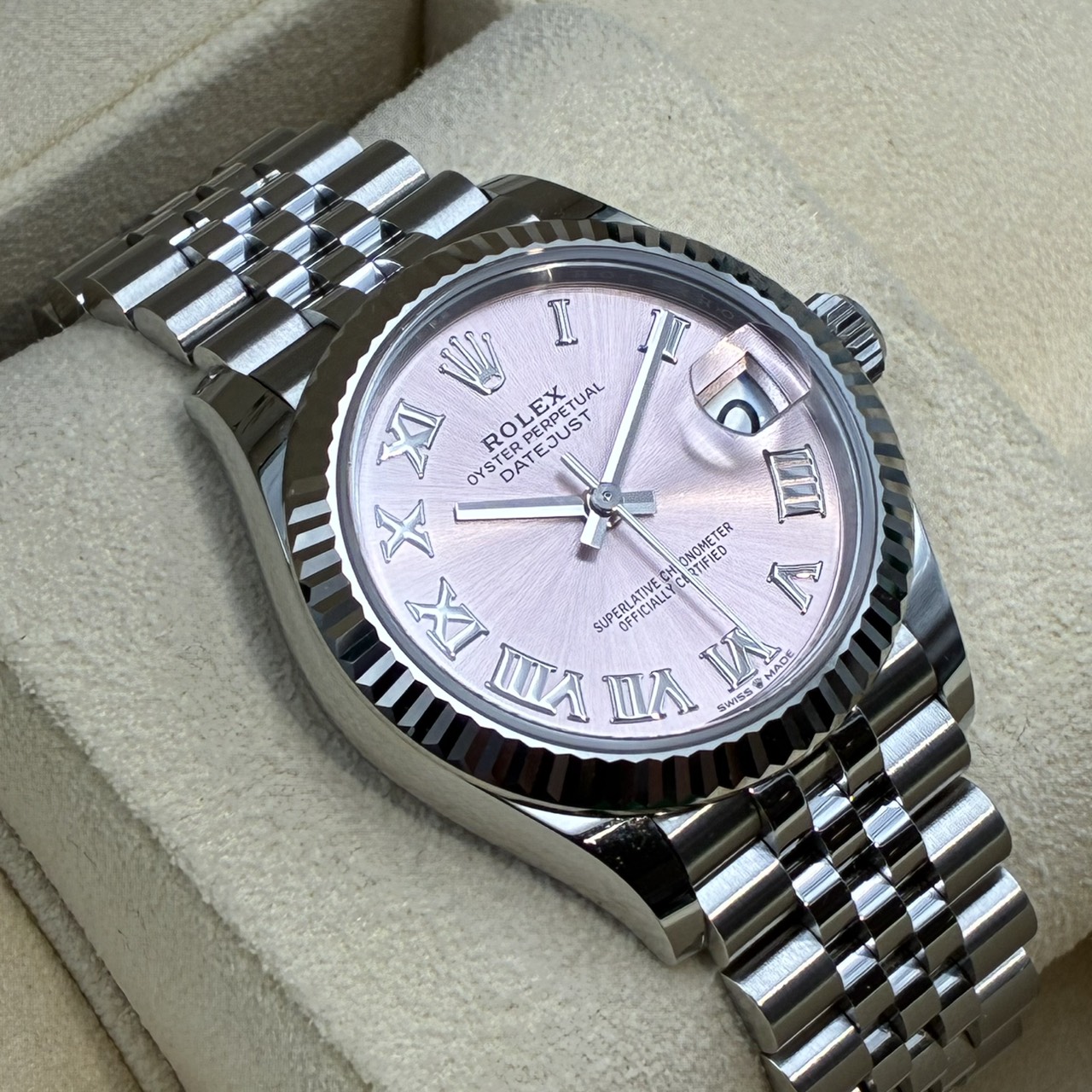 ROLEX (����å���) �ǥ��ȥ��㥹��31 �ӻ��� 278274 �ԥ󥯥����� SS/WG ����ӥ꡼ ��°�ʴ��� ����� ���ض�Ź ST-971