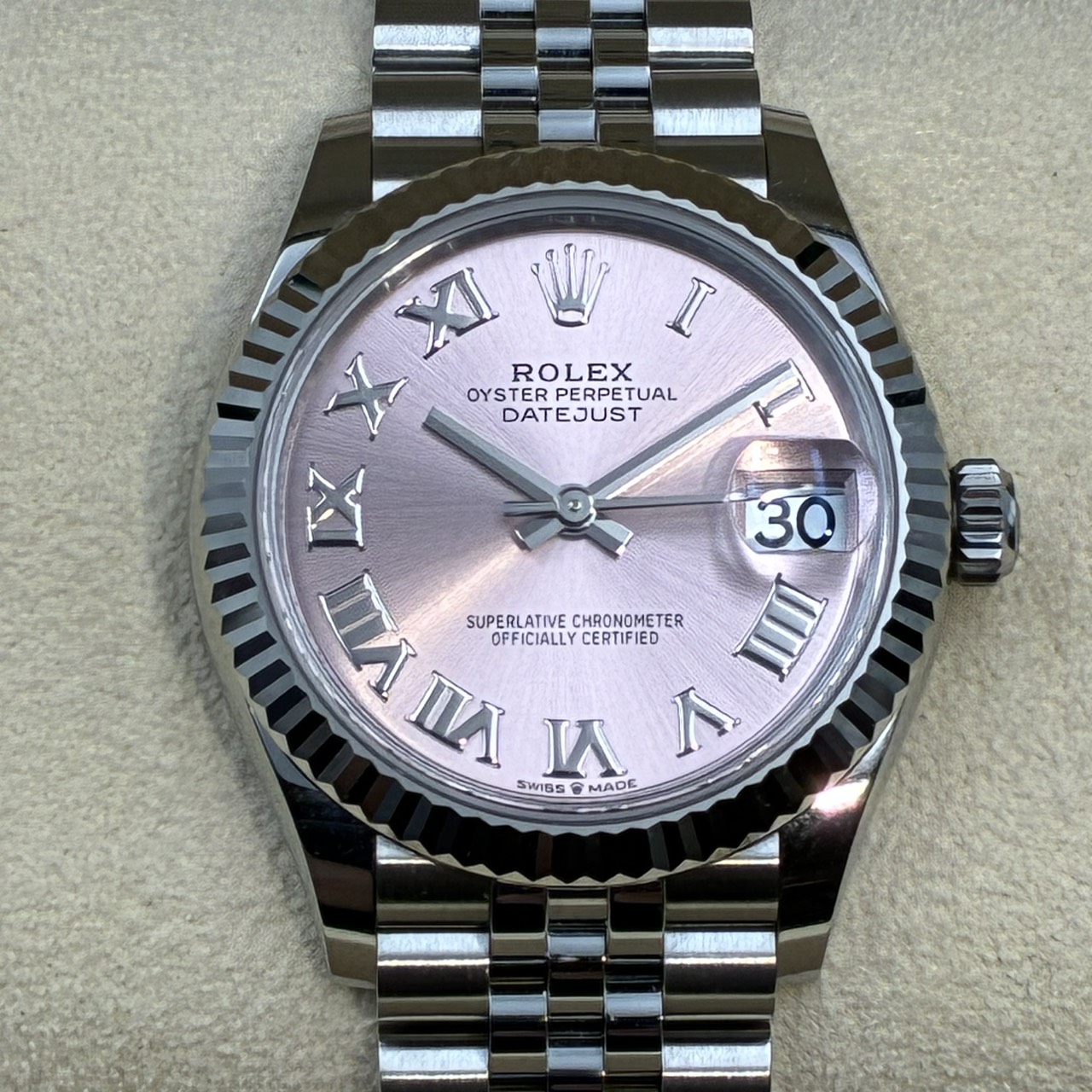 ROLEX (����å���) �ǥ��ȥ��㥹��31 �ӻ��� 278274 �ԥ󥯥����� SS/WG ����ӥ꡼ ��°�ʴ��� ����� ���ض�Ź ST-971