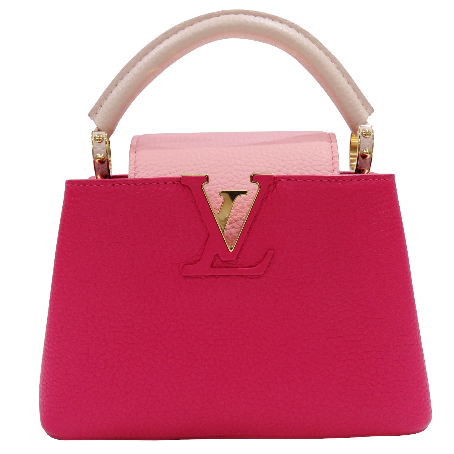 Louis Vuitton ピンク capucinesハンドバッグ LOUIS VUITTON (ルイヴィトン) カプシーヌ ミニ ハンドバッグ