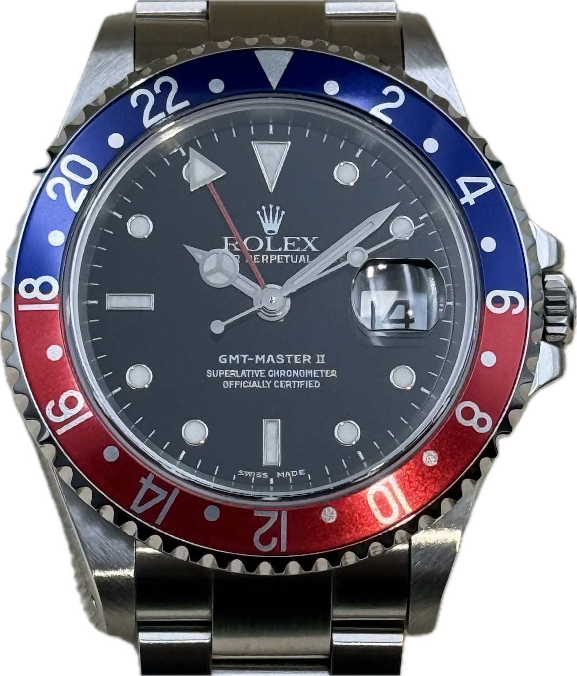 ROLEX (ロレックス) GMTマスターⅡ 16710 青×赤 SS 中古美品 心斎橋店