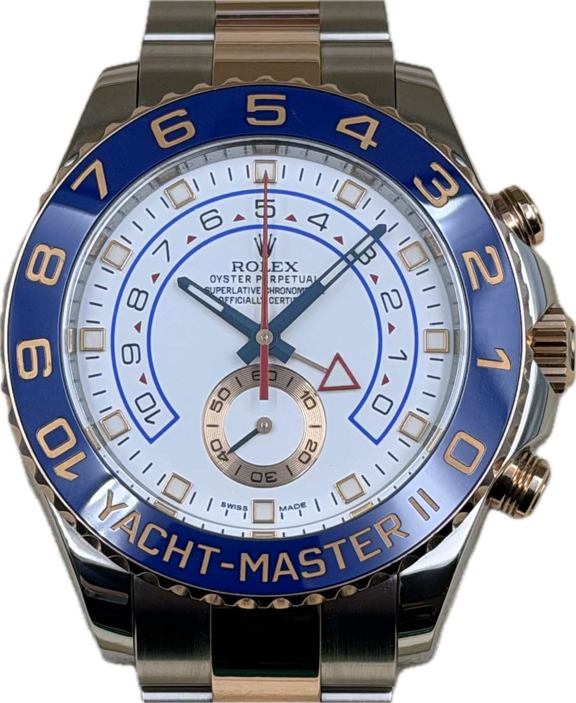 ROLEX (ロレックス) ヨットマスターⅡ 腕時計 116681 ホワイト ERG/SS