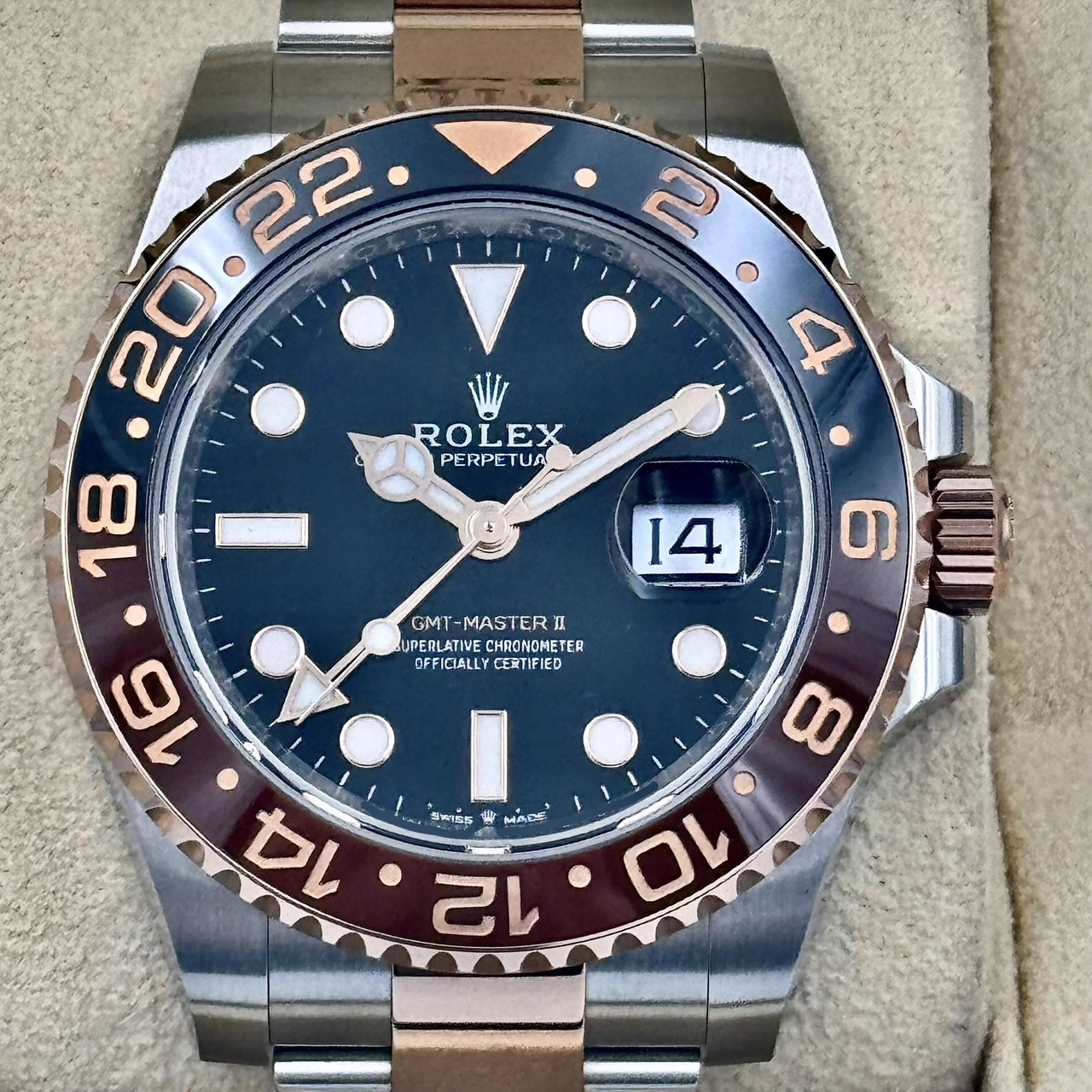 ROLEX (����å���) GMT�ޥ������� 126711CHNR �֥�å� ERG/SS ̤���� ���ض�Ź CAT-603
