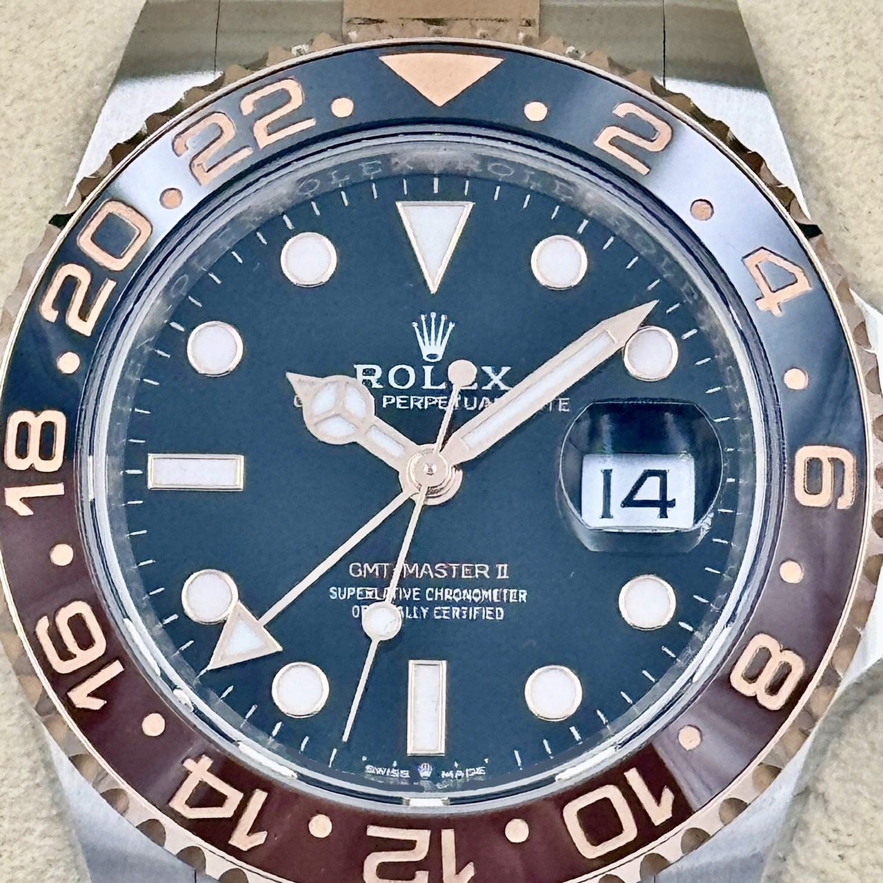 ROLEX (����å���) GMT�ޥ������� 126711CHNR �֥�å� ERG/SS ̤���� ���ض�Ź CAT-603