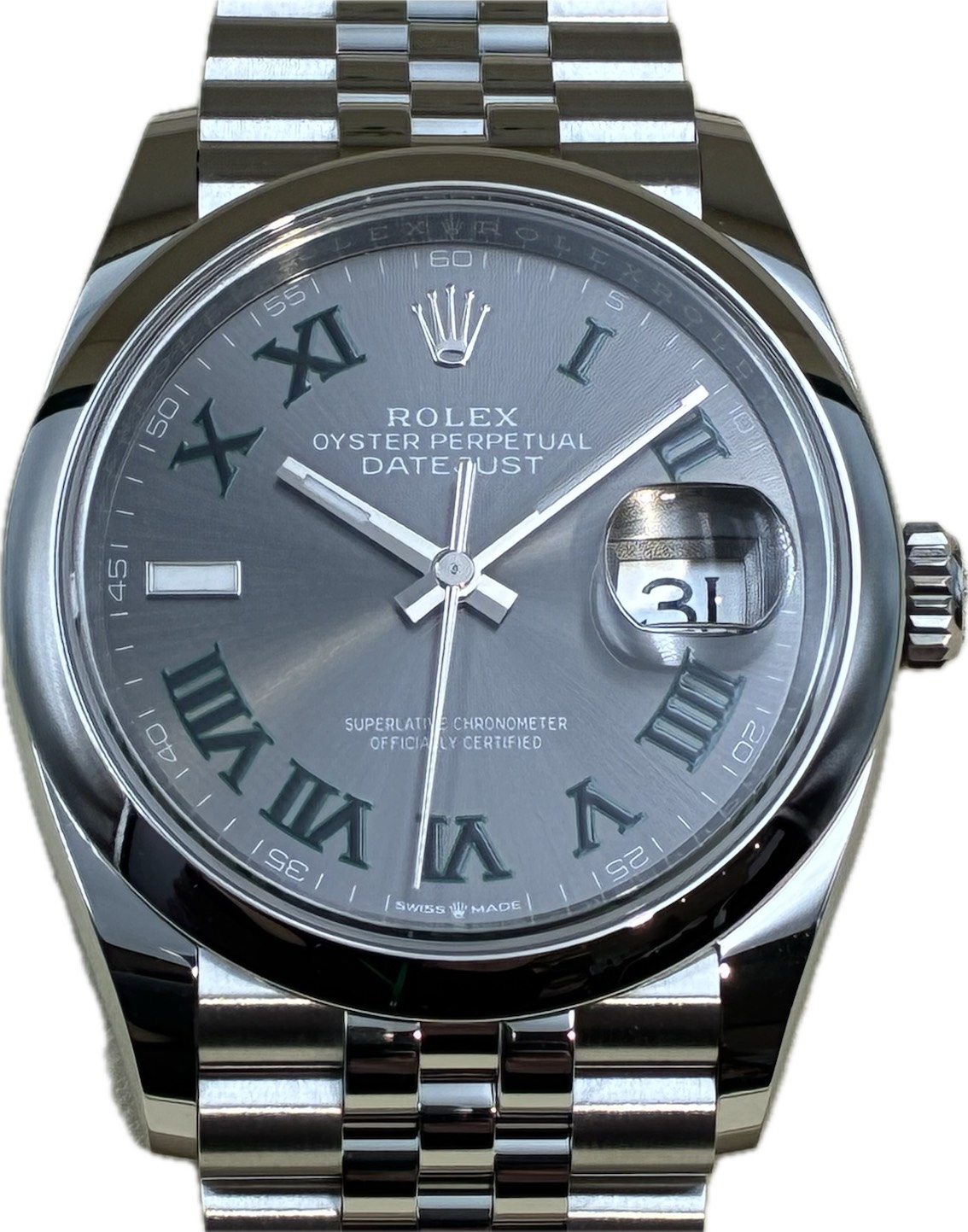 ROLEX (����å���) �ǥ��ȥ��㥹��36 �ӻ��� 126200 ���졼�ȥ����� SS/WG ����ӥ꡼ ��°�ʴ��� ̤������ ���ض�Ź ST-976