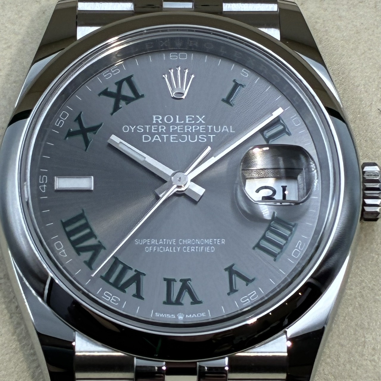 ROLEX (����å���) �ǥ��ȥ��㥹��36 �ӻ��� 126200 ���졼�ȥ����� SS/WG ����ӥ꡼ ��°�ʴ��� ̤������ ���ض�Ź ST-976