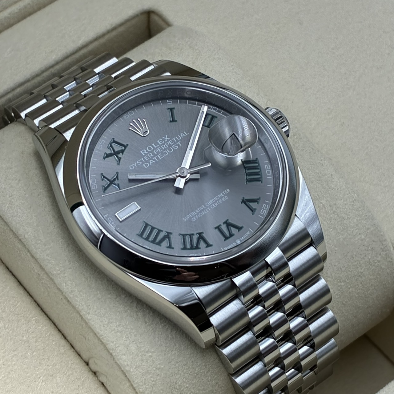 ROLEX (����å���) �ǥ��ȥ��㥹��36 �ӻ��� 126200 ���졼�ȥ����� SS/WG ����ӥ꡼ ��°�ʴ��� ̤������ ���ض�Ź ST-976