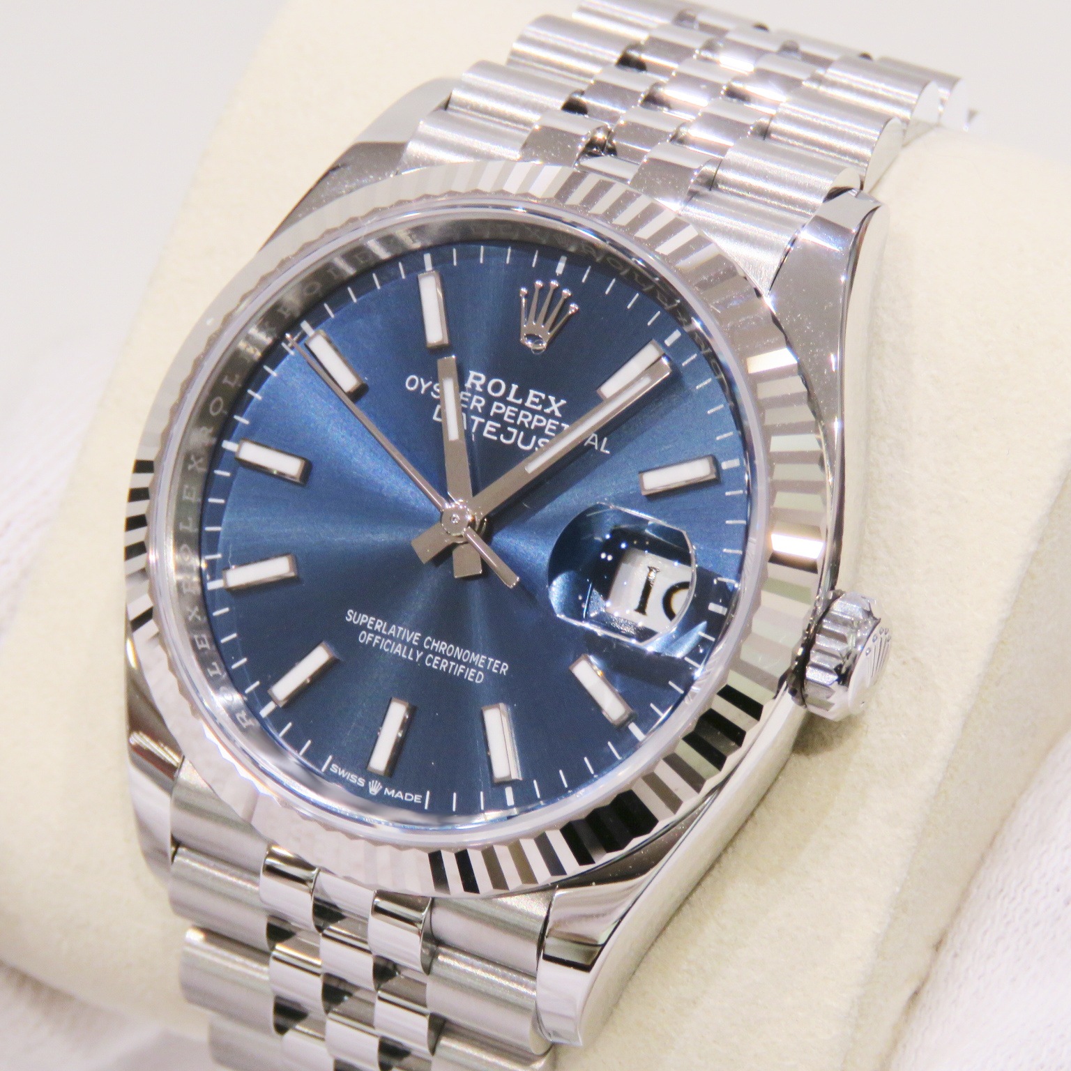 ROLEX (å) ǥȥ㥹36 ӻ 126234 ֥饤ȥ֥롼 ӥ꡼ WG/SS °ʴ ̤ S-064 Ź
