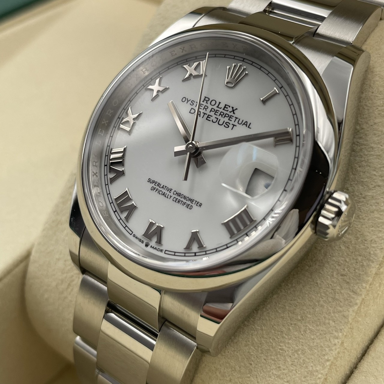 ROLEX(����å���) �ǥ��ȥ��㥹��36 126200 �ۥ磻�ȥ����� ���������� 2026ǯ2�� ̤���� ���� SA-37 ���ض�Ź