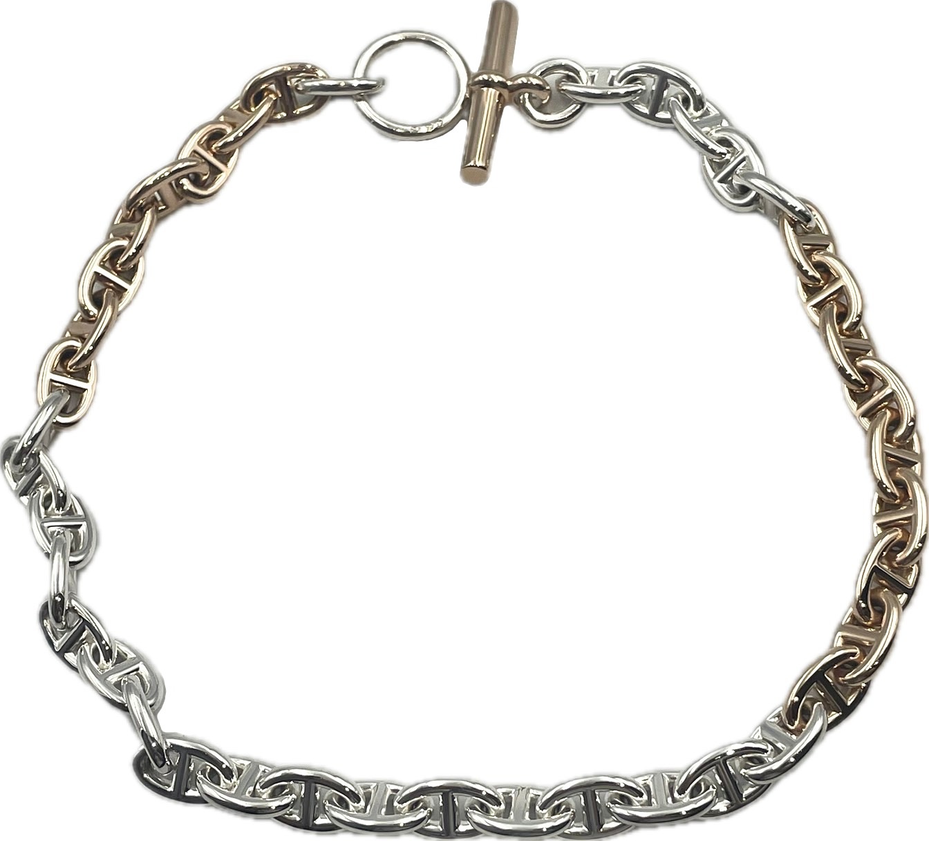 HERMES(����᥹) �������̥��󥯥�PM �ɥ��֥�ȥ�����֥쥹��å� 40���� Ag925/Au750 ̤���� CAB-975 (���ض�Ź)