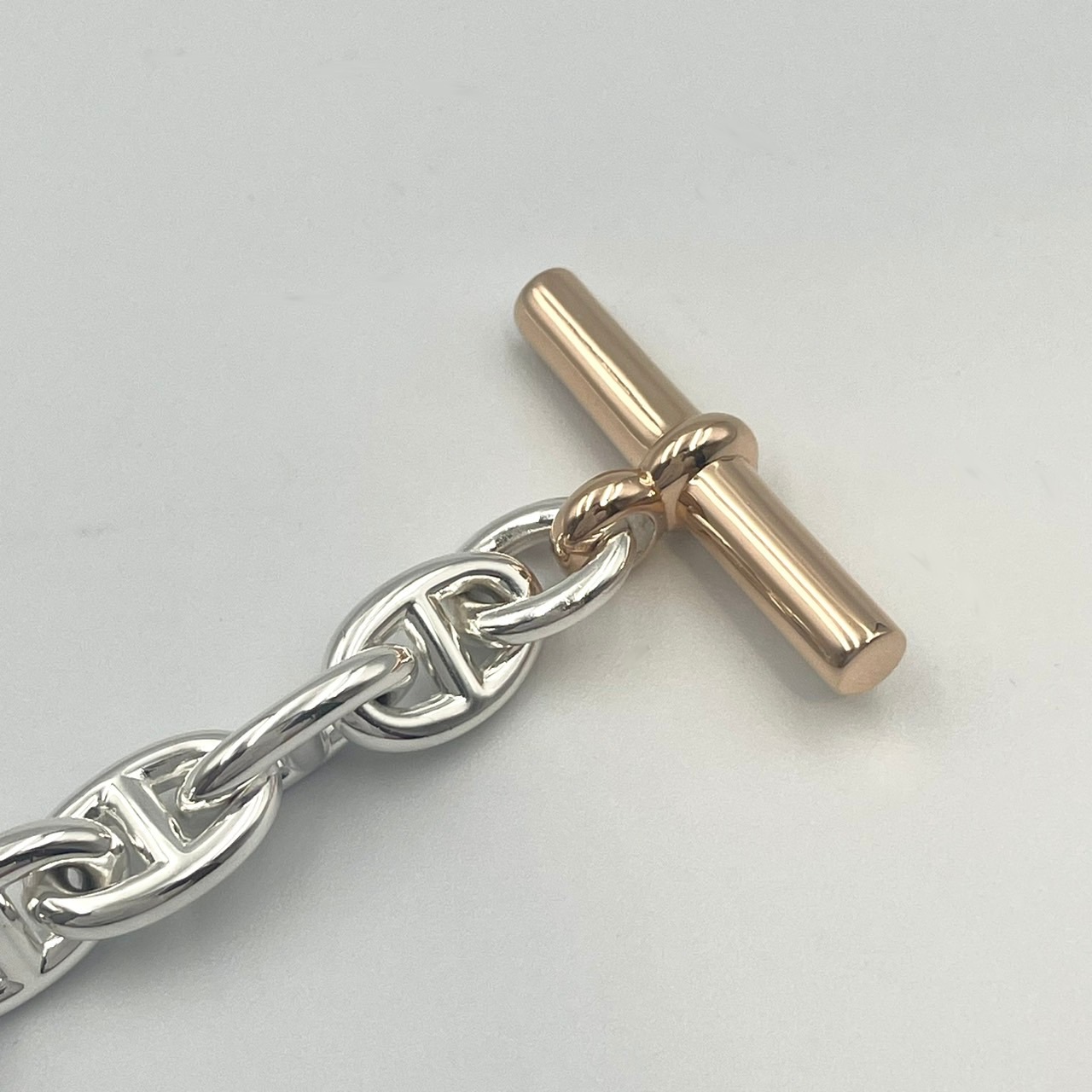 HERMES(����᥹) �������̥��󥯥�PM �ɥ��֥�ȥ�����֥쥹��å� 40���� Ag925/Au750 ̤���� CAB-975 (���ض�Ź)