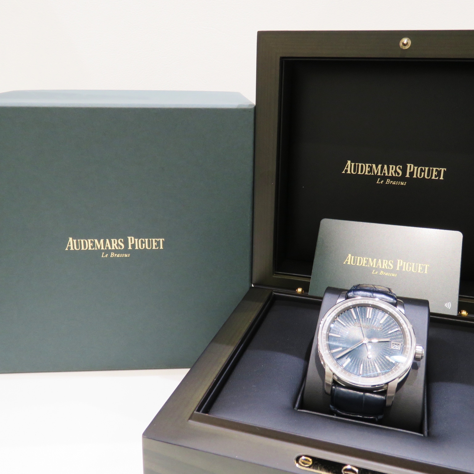 C-295 AUDEMARS PIGUET (�����ǥޡ��ԥ�) CODE11.59 �ӻ��� 15210ST.OO.A348KB.01 �ʥ��ȥ֥롼 SS/�쥶�� ��°�ʴ��� ��� ���Ź