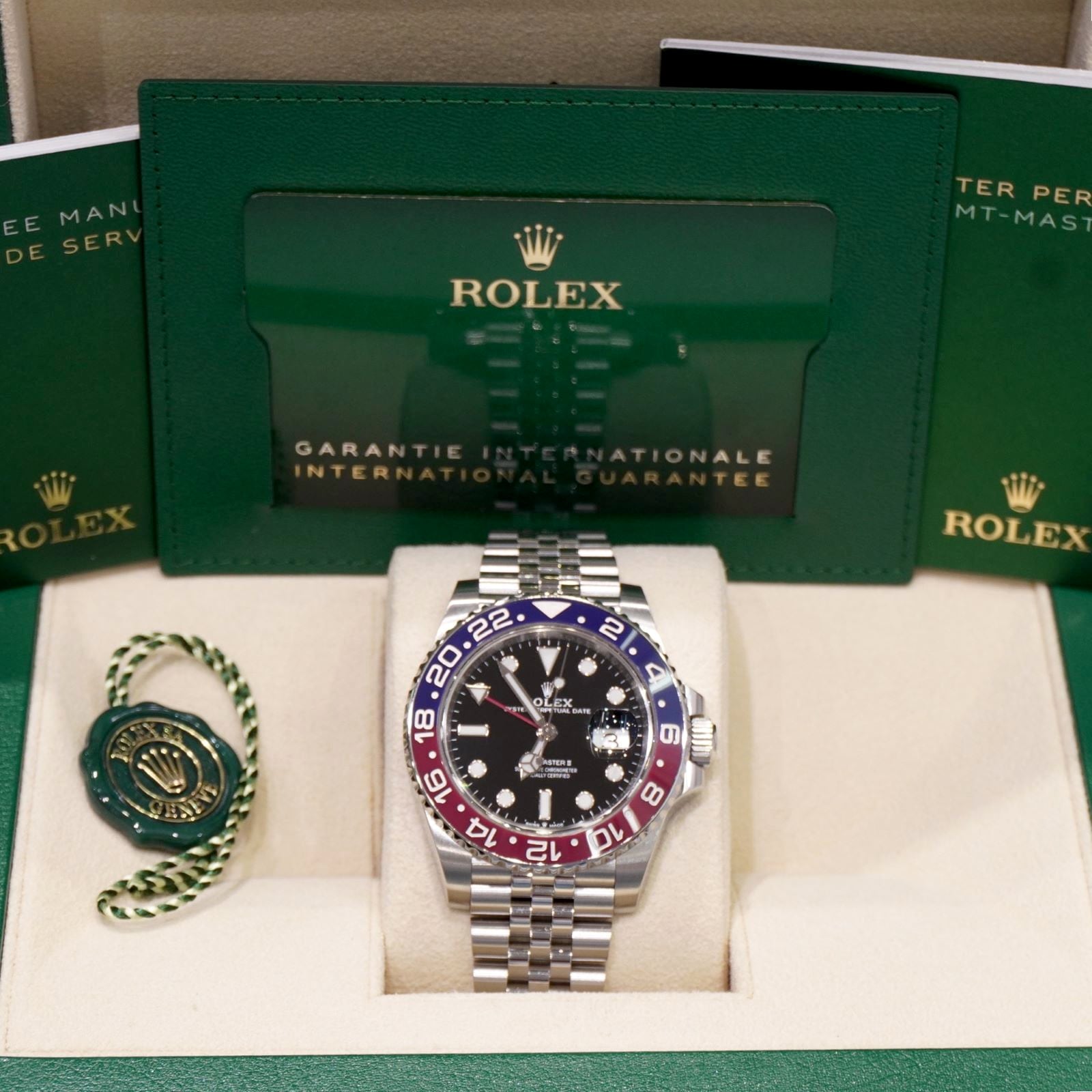 E-143 ROLEX (����å���) GMT�ޥ������� �ӻ��� 126710BLRO �֥�å� SS ����ӥ꡼ ̤Ĵ�� ��°�ʴ��� ������� ���Ź