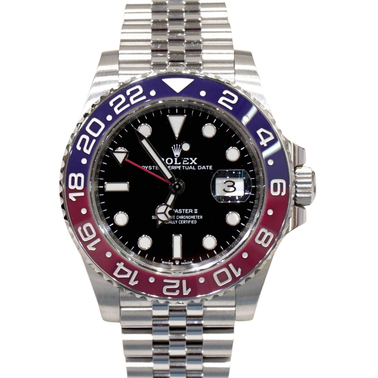 E-143 ROLEX (����å���) GMT�ޥ������� �ӻ��� 126710BLRO �֥�å� SS ����ӥ꡼ ̤Ĵ�� ��°�ʴ��� ������� ���Ź