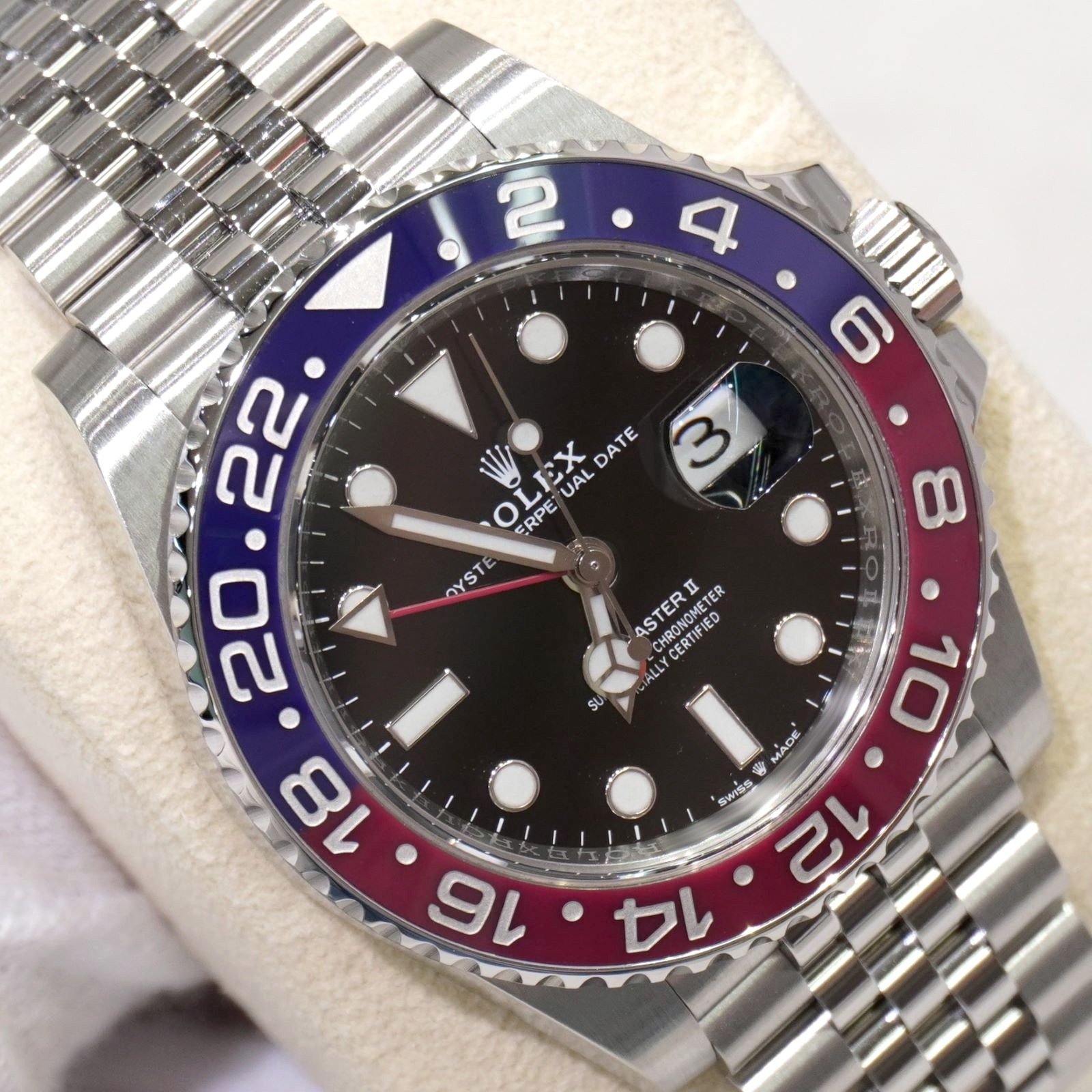E-143 ROLEX (����å���) GMT�ޥ������� �ӻ��� 126710BLRO �֥�å� SS ����ӥ꡼ ̤Ĵ�� ��°�ʴ��� ������� ���Ź