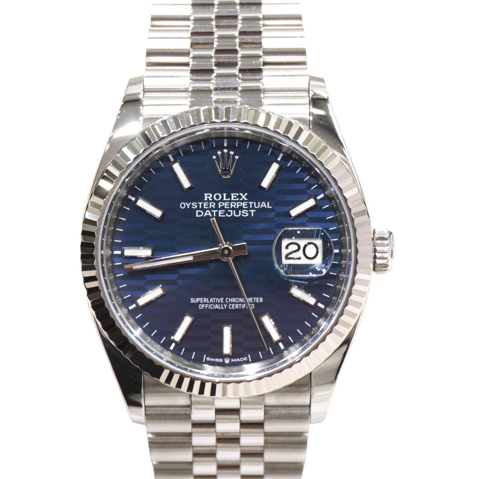 C-224 ROLEX (����å���) �ǥ��ȥ��㥹��36 �ӻ��� 126234 �֥롼�ե롼�ƥåɥ������ SS/WG ����ӥ꡼ ��°�ʴ��� ������� ���Ź