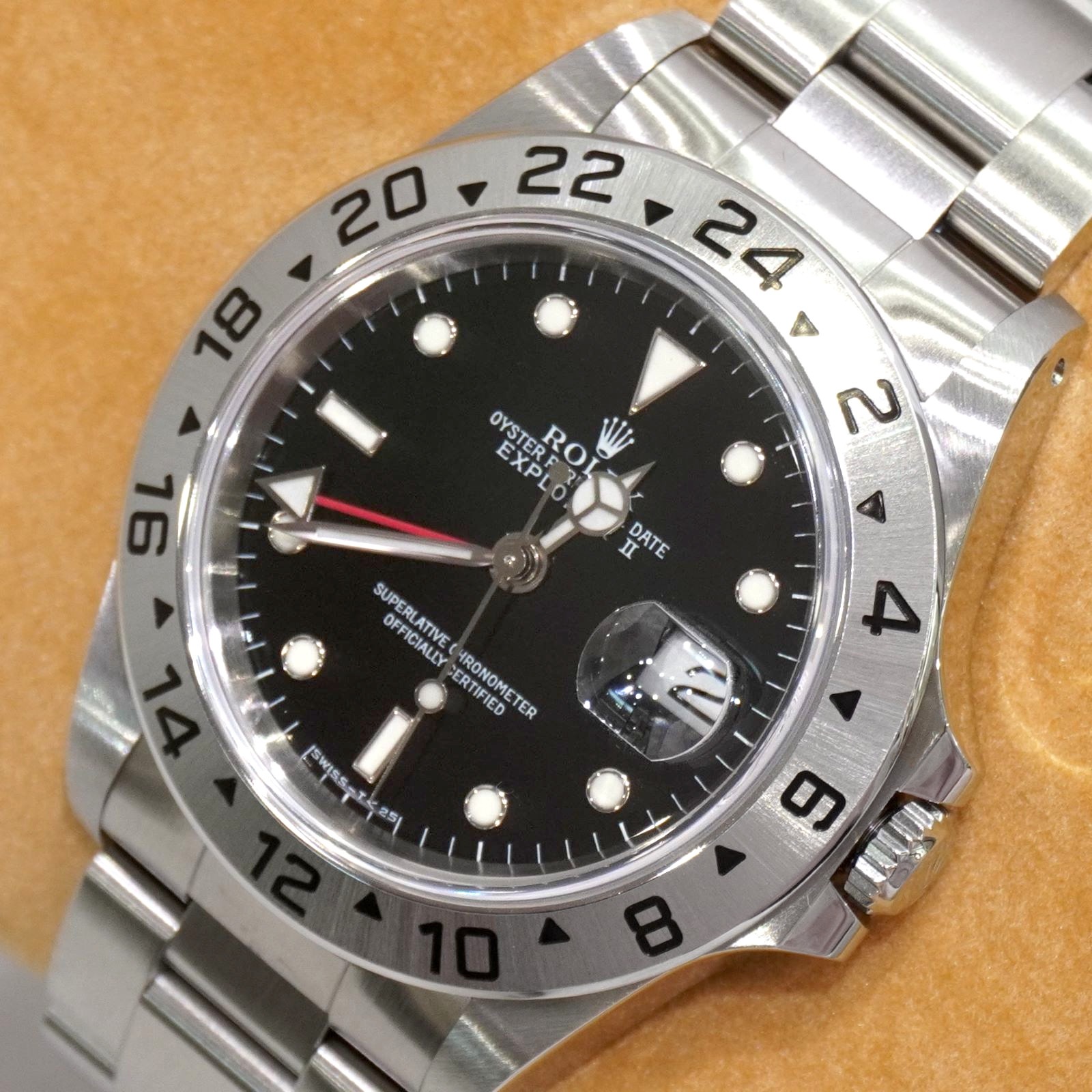 E-146 ROLEX (����å���) �������ץ����顼�� �ӻ��� 16570 �֥�å� SS ���������� ̤Ĵ�� ��°�ʴ��� ����Ʊ�� ���Ź