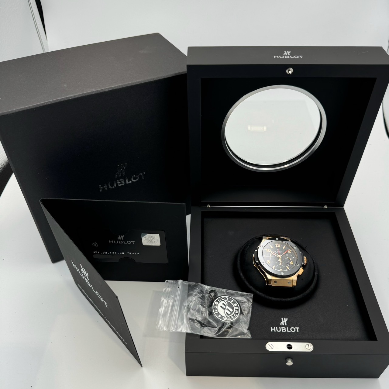 HUBLOT (֥) ӥåХ 301.PB.131.LR.TRS15 ֥å 18KRG 쥶/С  ضŹ CAT-284