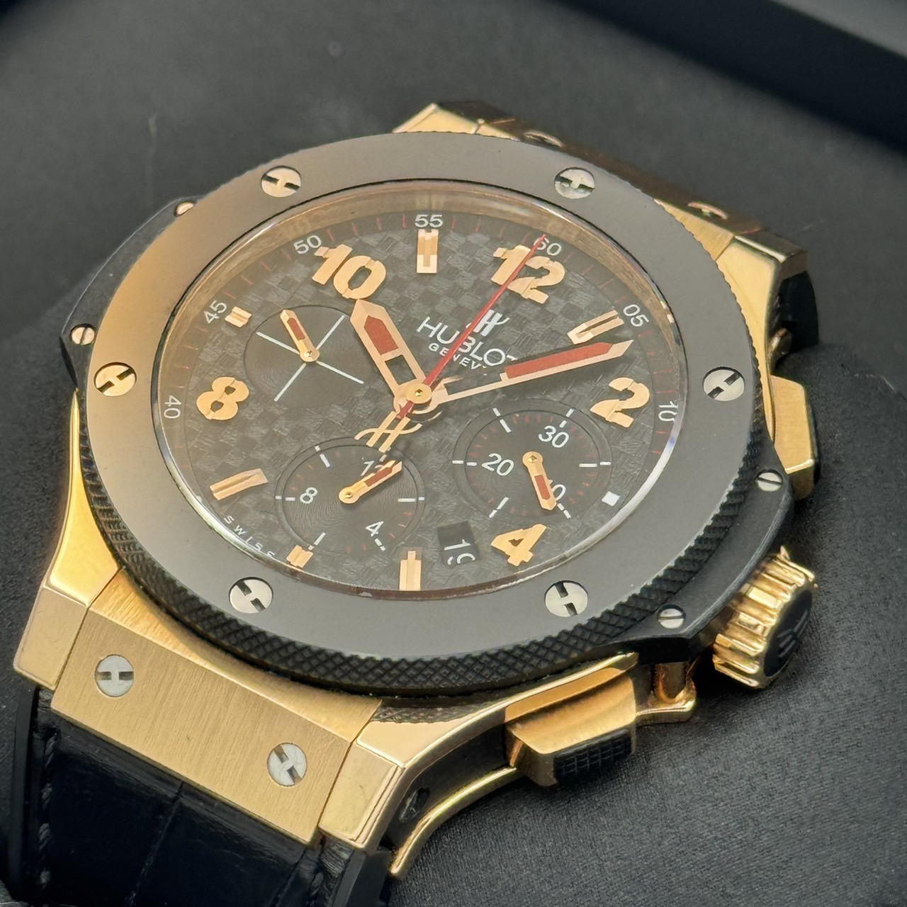 HUBLOT (֥) ӥåХ 301.PB.131.LR.TRS15 ֥å 18KRG 쥶/С  ضŹ CAT-284