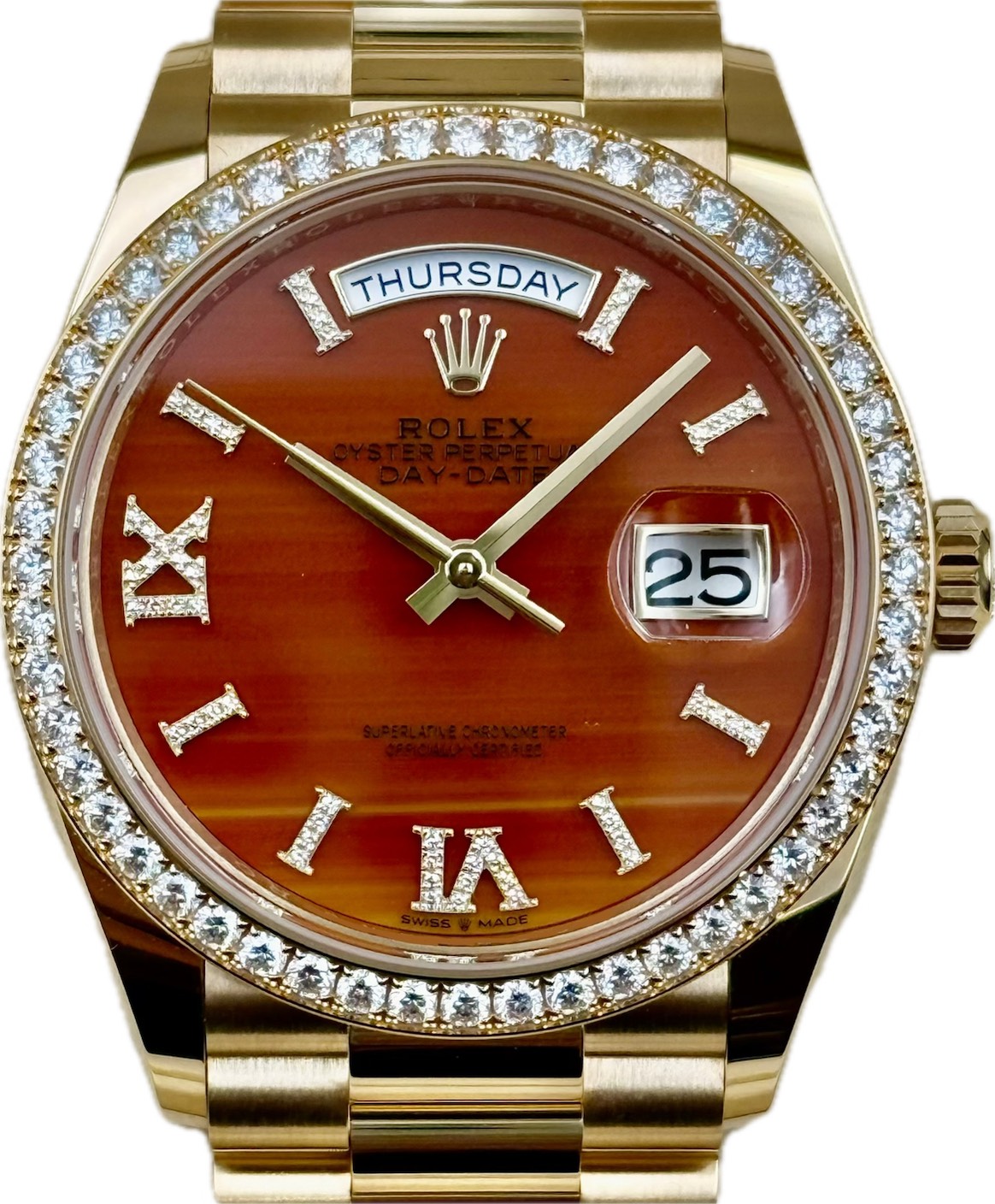 ROLEX(����å���)�ǥ��ǥ���36 128348RBR �����ͥꥢ�� K18YG ̤���� ���ض�Ź ST-629