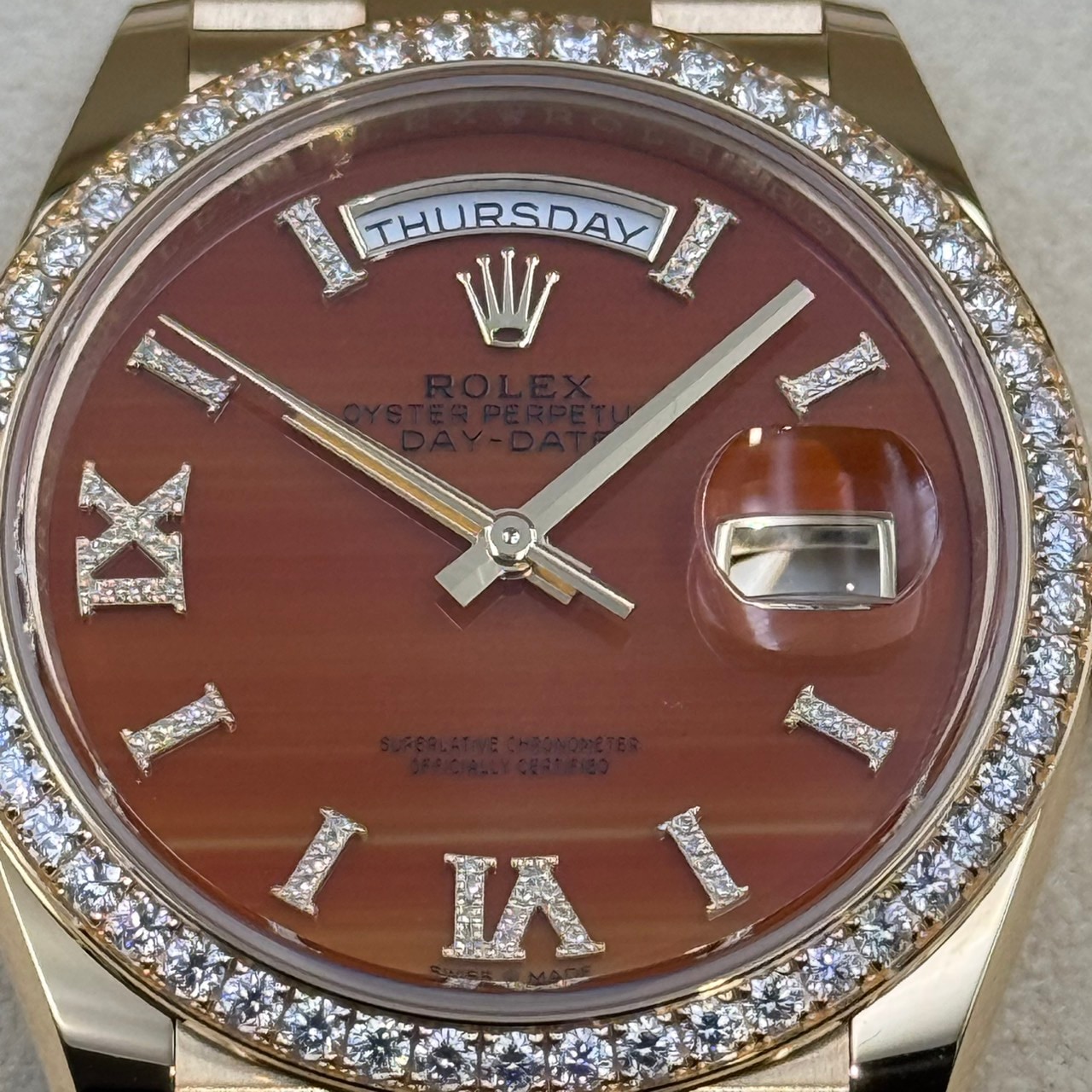 ROLEX(����å���)�ǥ��ǥ���36 128348RBR �����ͥꥢ�� K18YG ̤���� ���ض�Ź ST-629