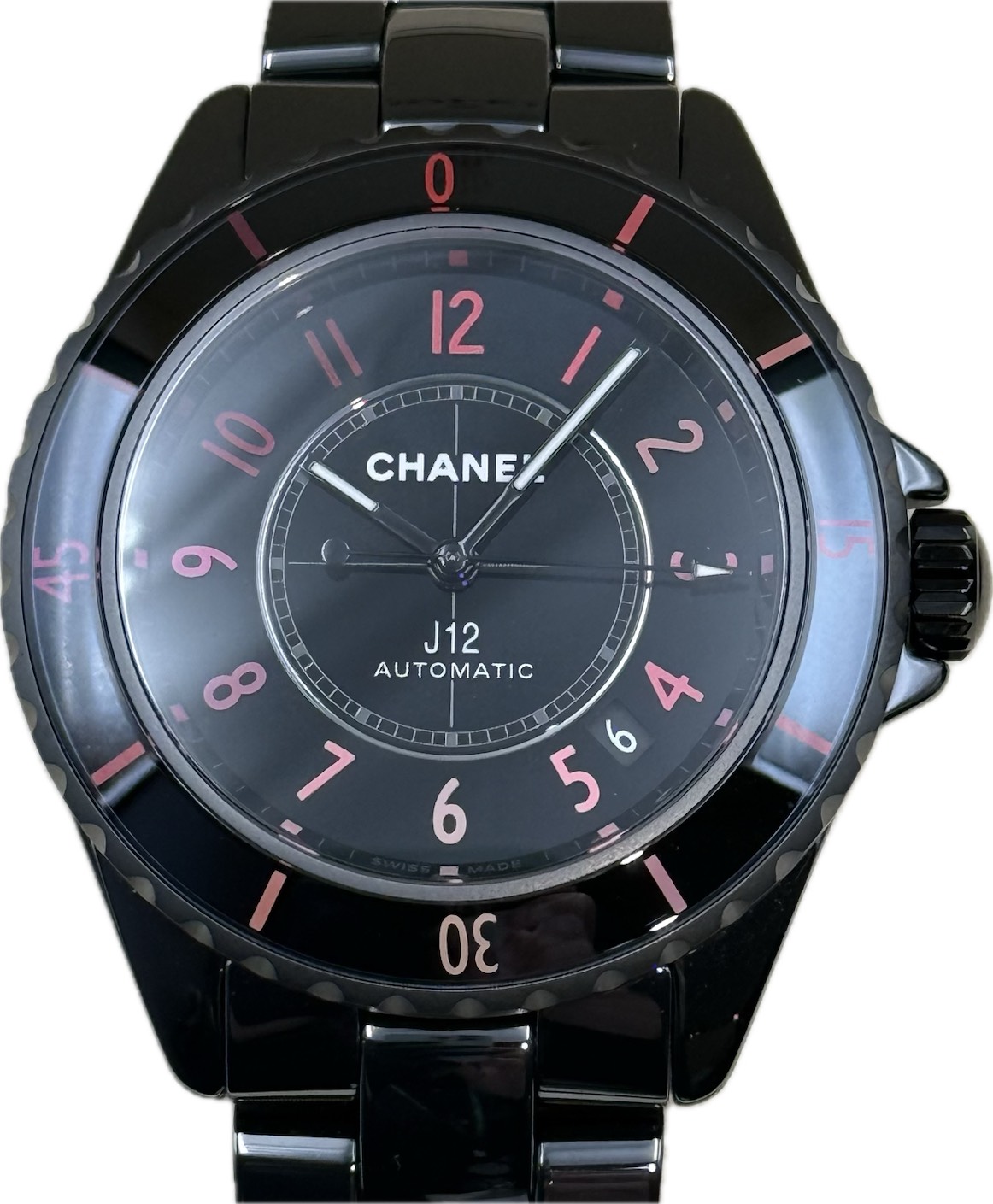 CHANEL(����ͥ�) J12 �֥�å��� H10312 �֥�å� ����ߥå� ̤���� ���ض�Ź ST-794