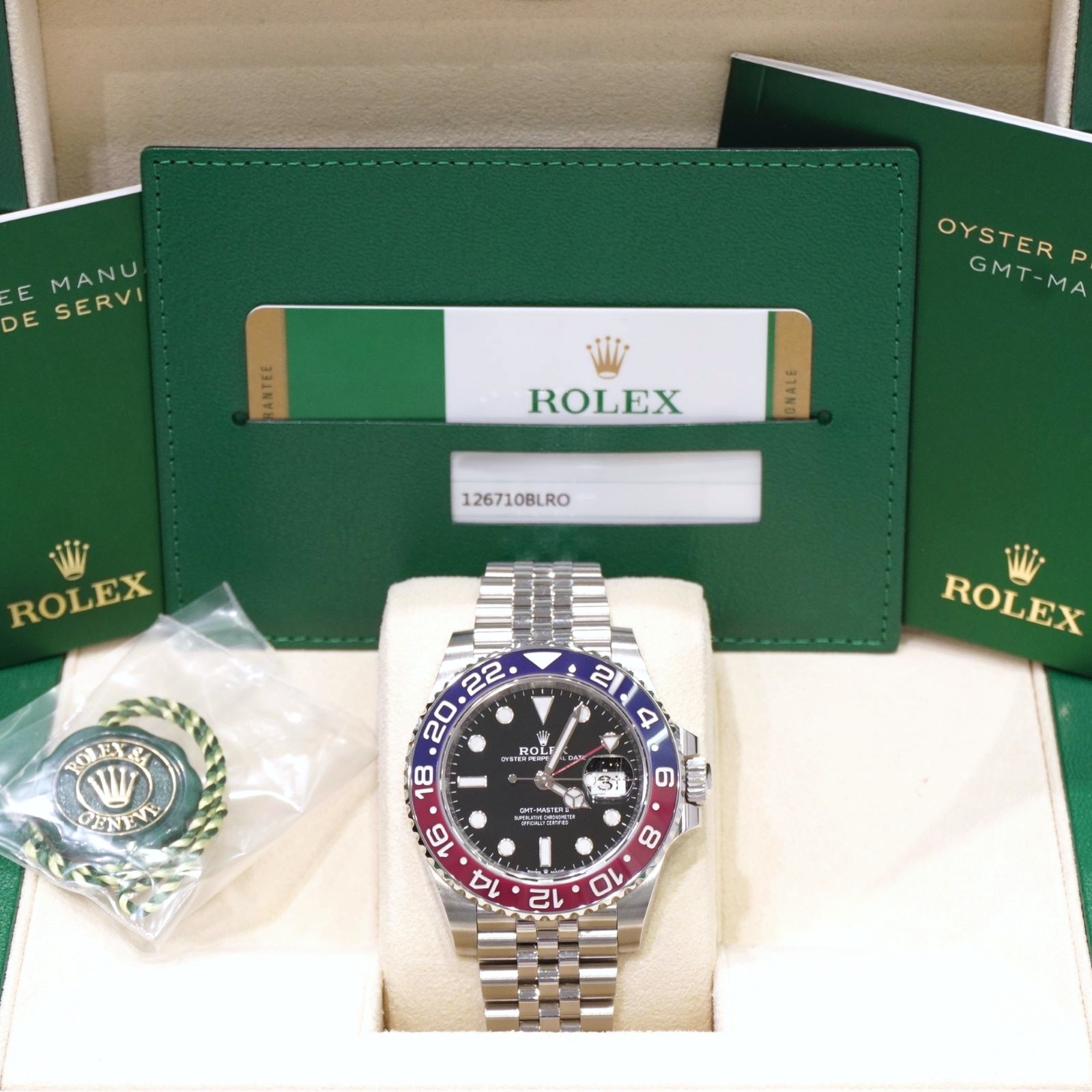 C-289 ROLEX (����å���) GMT�ޥ������� �ӻ��� 126710BLRO �֥�å� SS ����ӥ꡼ ̤Ĵ�� ��°�ʴ��� ������� ���Ź