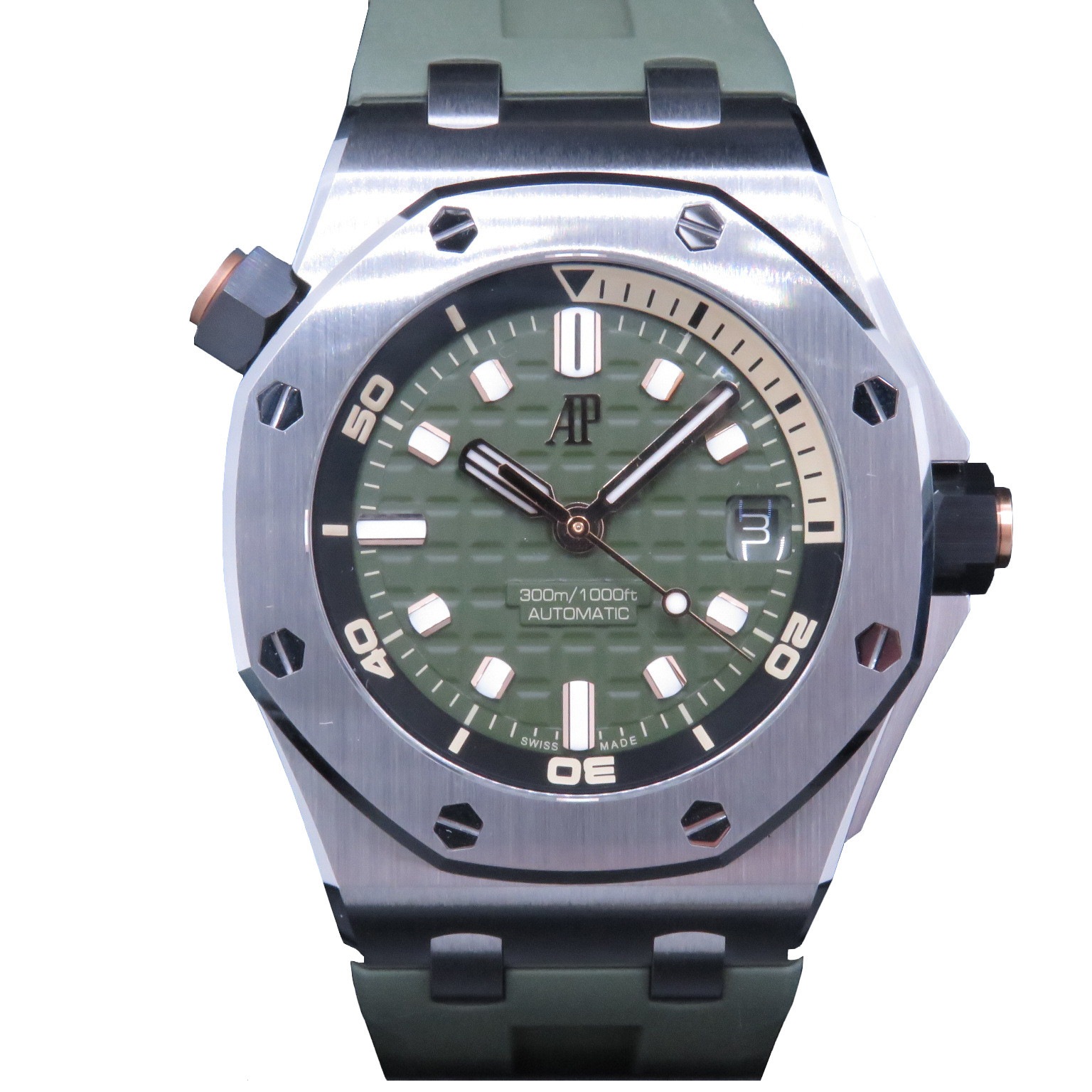 AUDEMARS PIGUET(�����ǥޥԥ�)/������륪�������ե��祢�����С�/15720ST.OO.A052CA.01/���������꡼��/��С�/�֥�å����ȥ�å���/2025ǯ/̤����/NAC-395��̾�Ų�Ź��