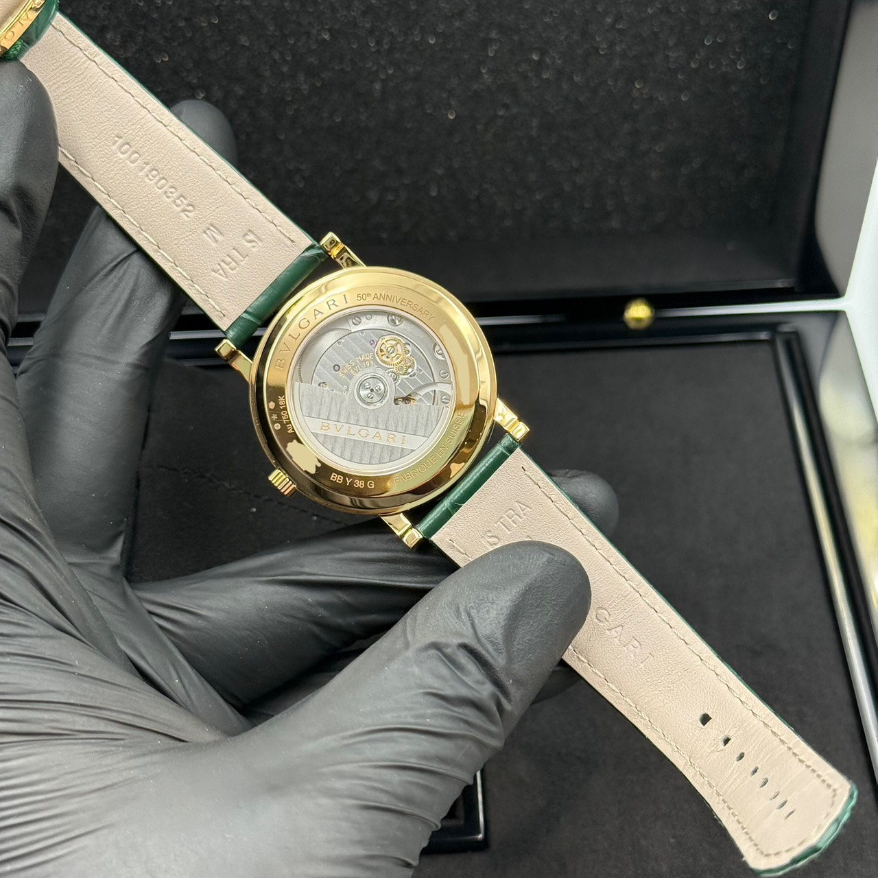 BVLGARI (�֥륬��) �֥륬��֥륬�� 50th���˥С����꡼ 104112 ������ K18/�쥶�� ����Ʊ�� ���ض�Ź ST-793