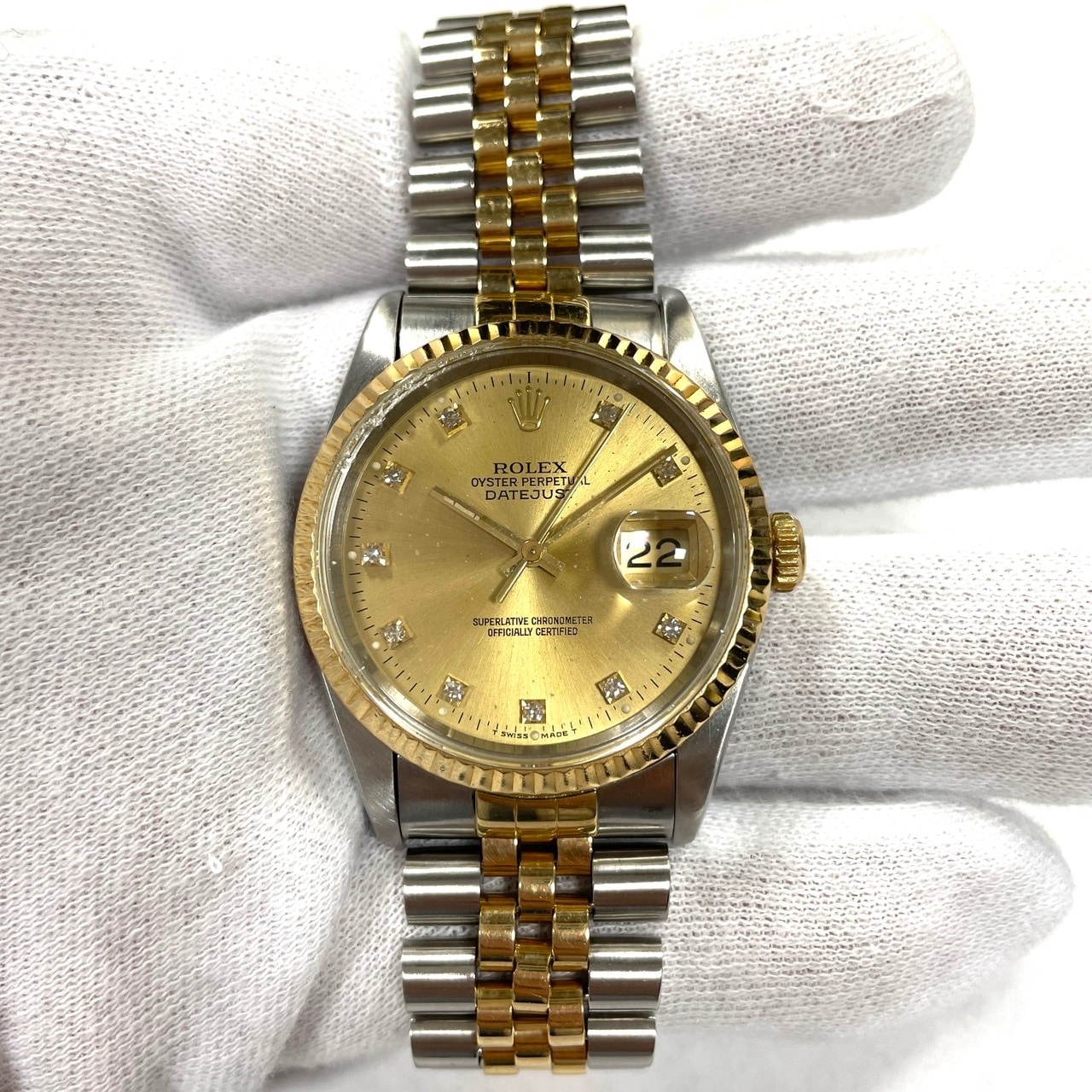 ロレックス デイトジャスト 当時物 ギャランティ・メンズ3コマ・付属品フルセット ROLEX デイジャスト 16233 ギャラ タグ 冊子 1冊 1995年4月 AF-658