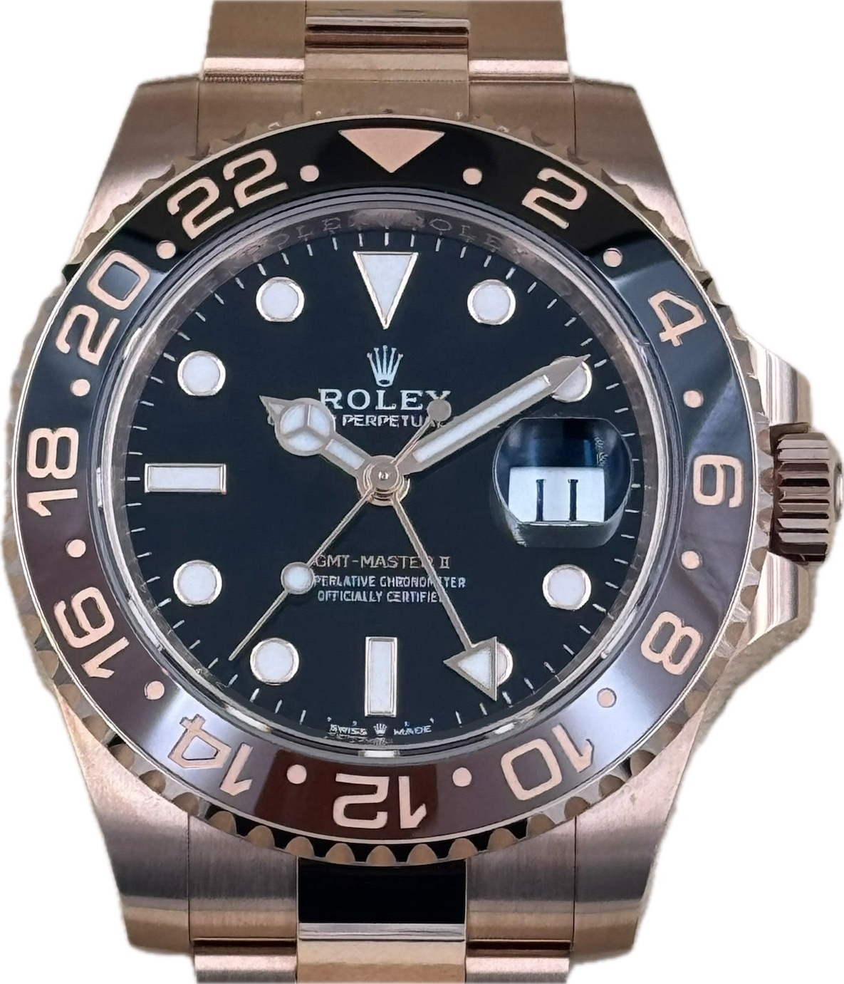 ●BLAC APACHES レア GA産 ROLEX(ロレックス)GMTマスターⅡ 126715CHNR ブラック ERG 未