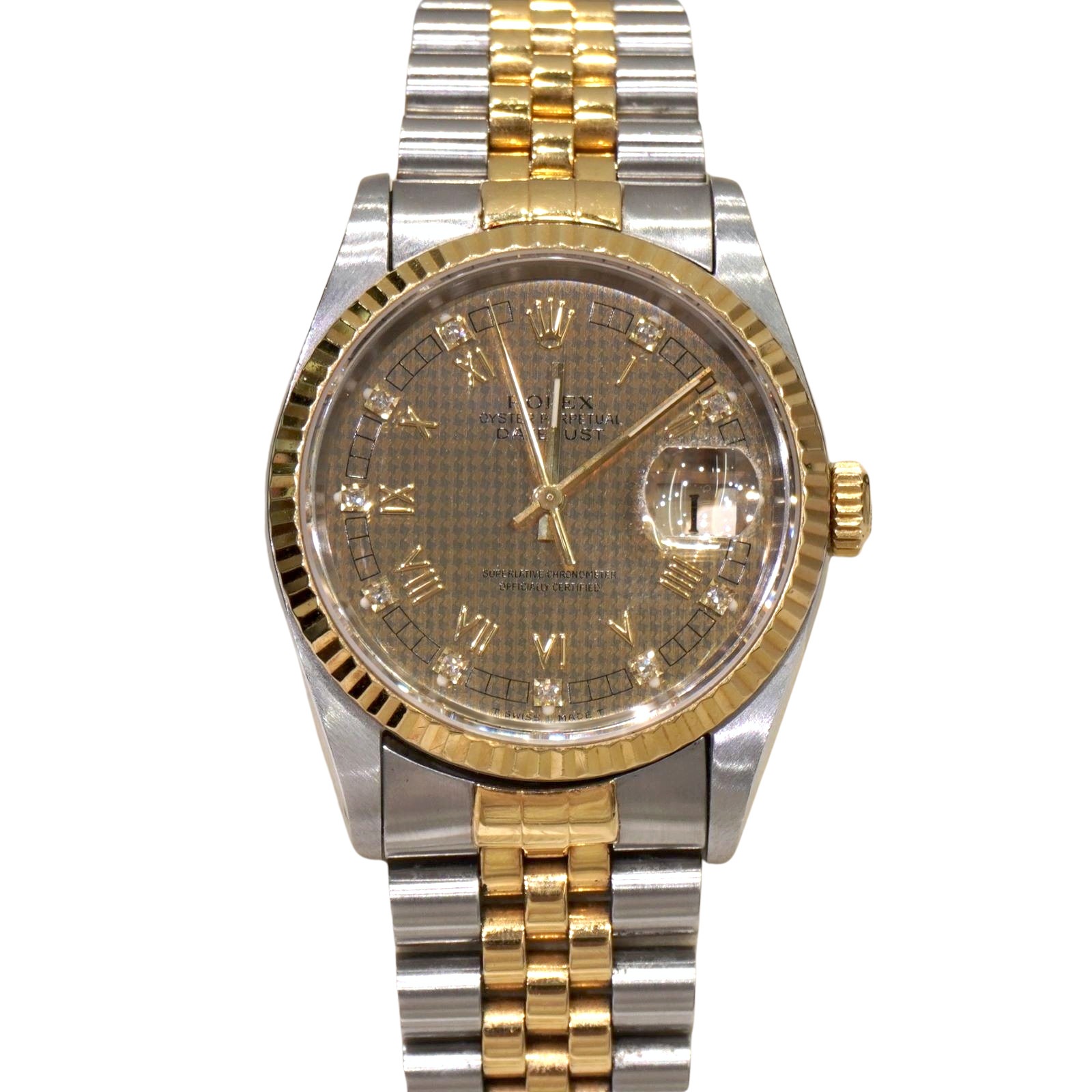 C-278 ROLEX (ロレックス) デイトジャスト 腕時計 16233 シャンパン 