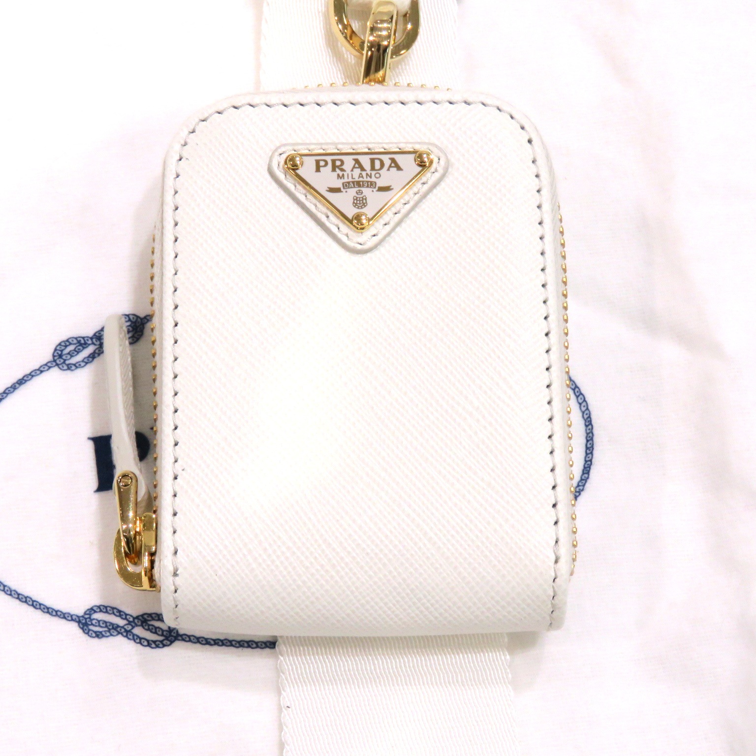 PRADA (�ץ��) Re-Edition 2005 ���ե������Υ쥶�� �Хå� ���������Хå� 1BH204_NZV_F02EN_V_V2M �ۥ磻�� �쥶�� ���A N237 ���Ź