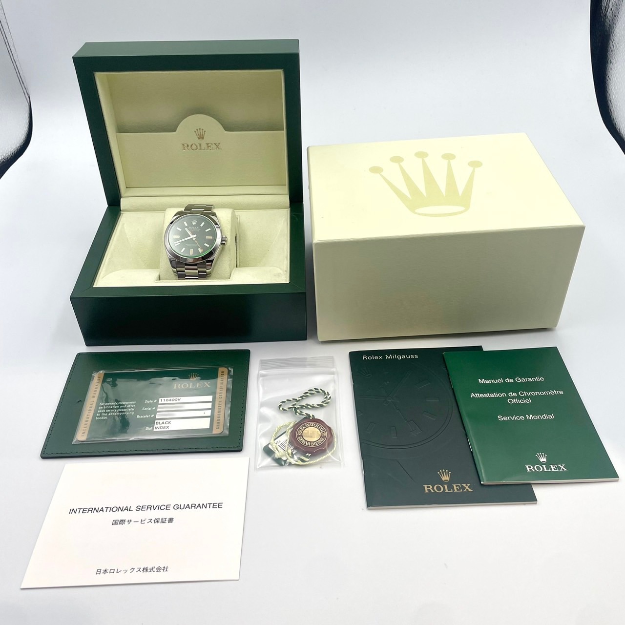 ROLEX(å) ߥ륬 116400GV ֥å 2008ǯ9   ST-343 ضŹ