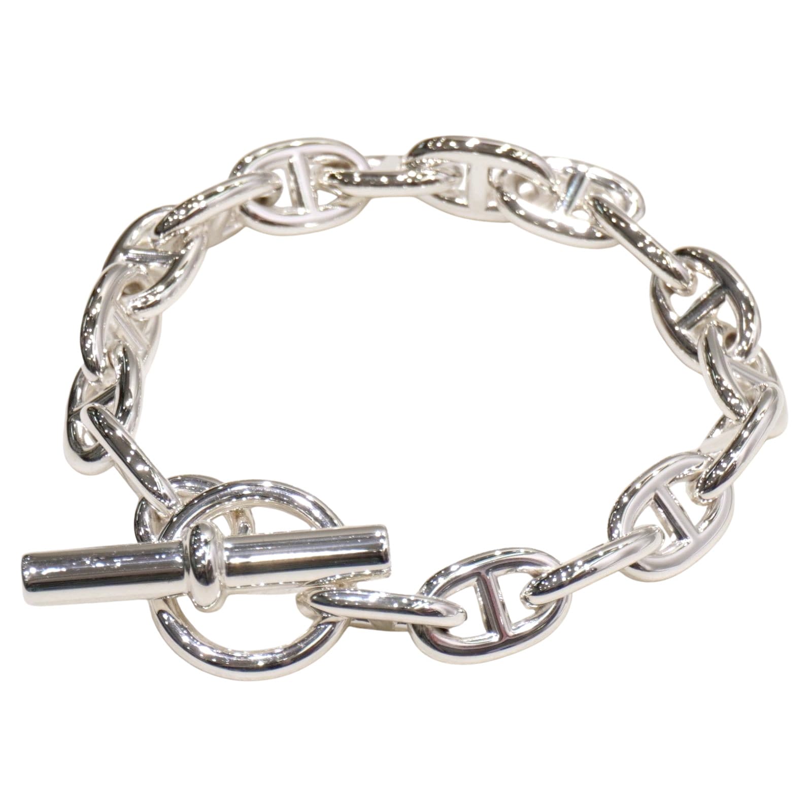 HERMES エルメス シェーヌダンクル MM17コマ 新品未使用 付属品完備 HERMES (エルメス) シェーヌダンクルブレスレットMM17コマ(18.6