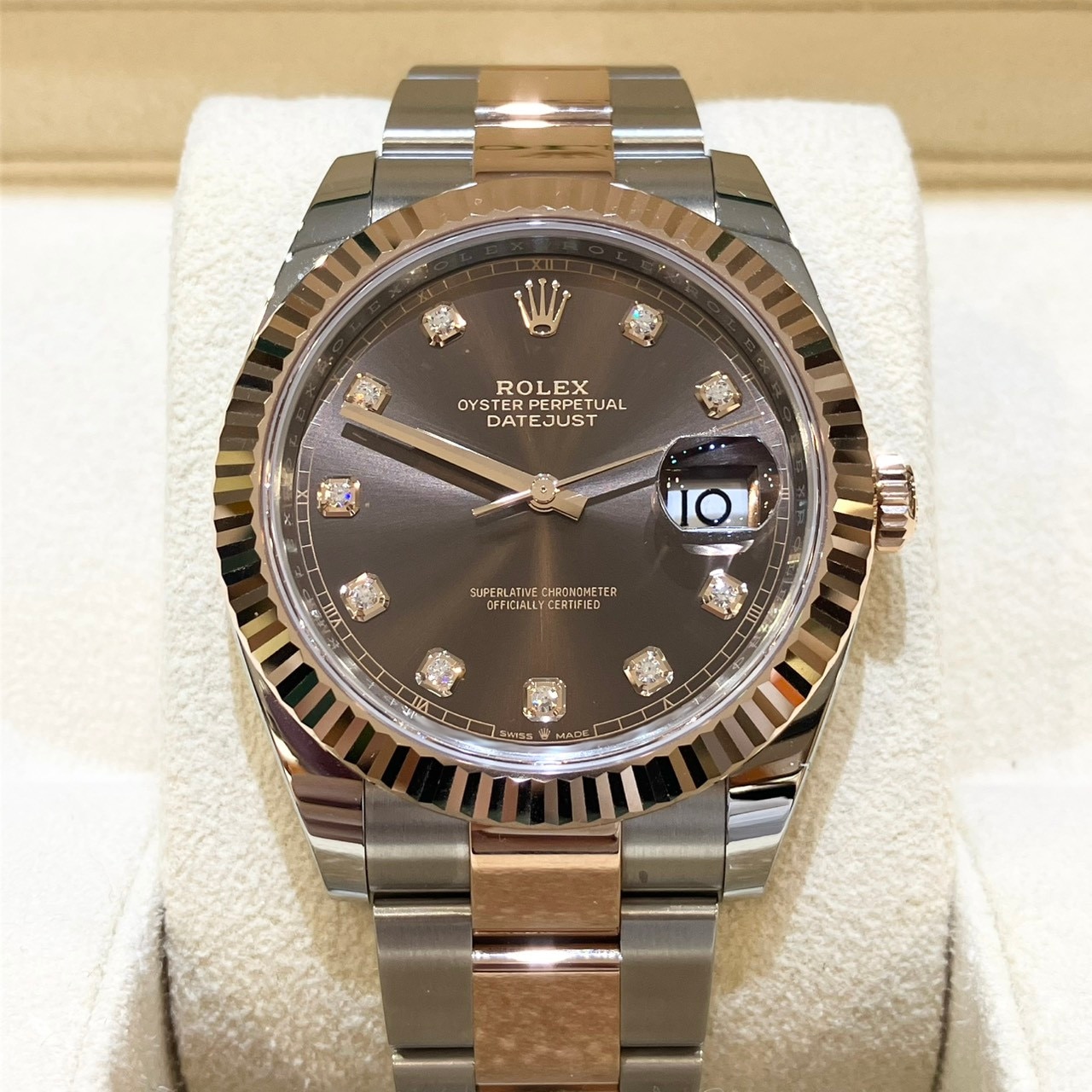 ROLEX(ロレックス) デイトジャスト41 126331G チョコ文字盤 オイスター