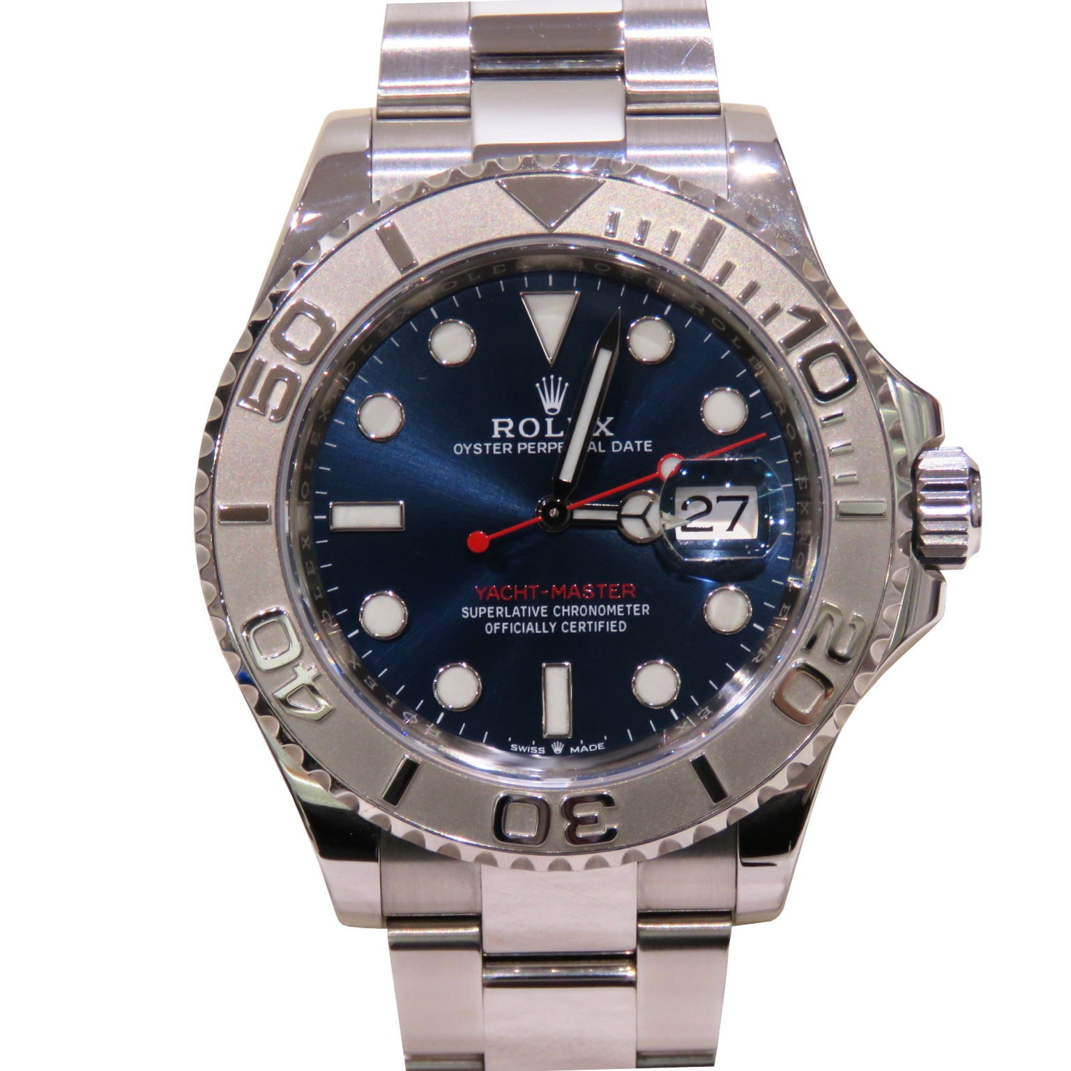 ROLEX (ロレックス) ヨットマスター 腕時計 126622 ブルー SS/プラチナ