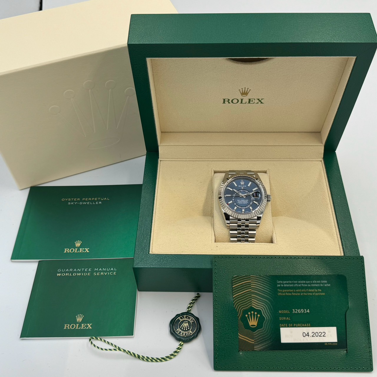 ROLEX (����å���) �������ɥ����顼 326934 �֥饤�ȥ֥롼 ����ӥ꡼ SS ������� ���ض�Ź CAT-291