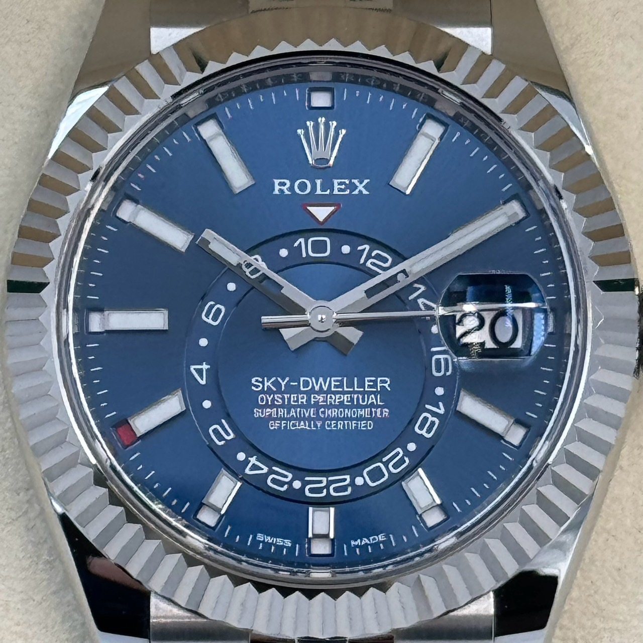 ROLEX (����å���) �������ɥ����顼 326934 �֥饤�ȥ֥롼 ����ӥ꡼ SS ������� ���ض�Ź CAT-291