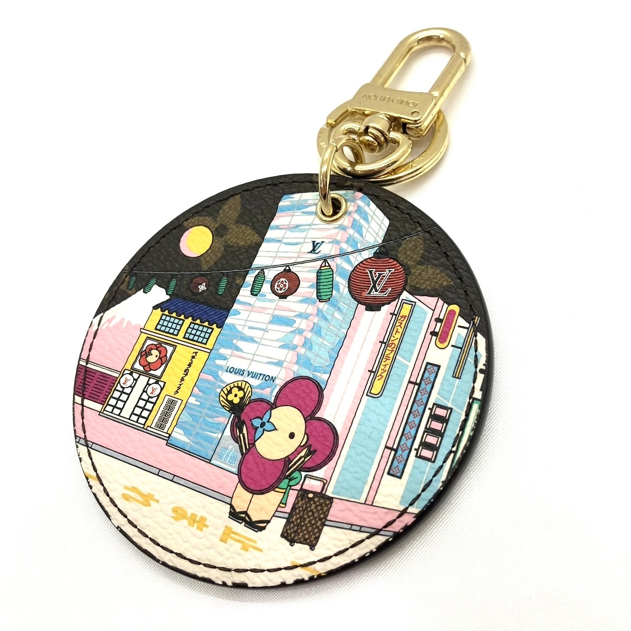超希少 ルイヴィトン ポルトクレ イリュストレ クリスマス キーホルダー LOUIS VUITTON (ルイヴィトン) ポルトクレ イリュストレ