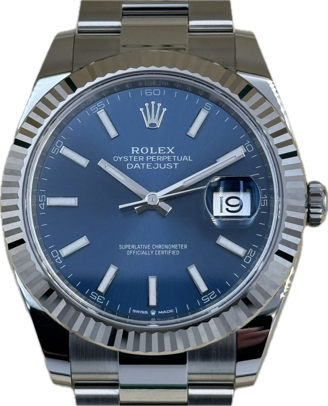 ROLEX (ロレックス) デイトジャスト41 126334 ブライトブルー SS/WG 未 