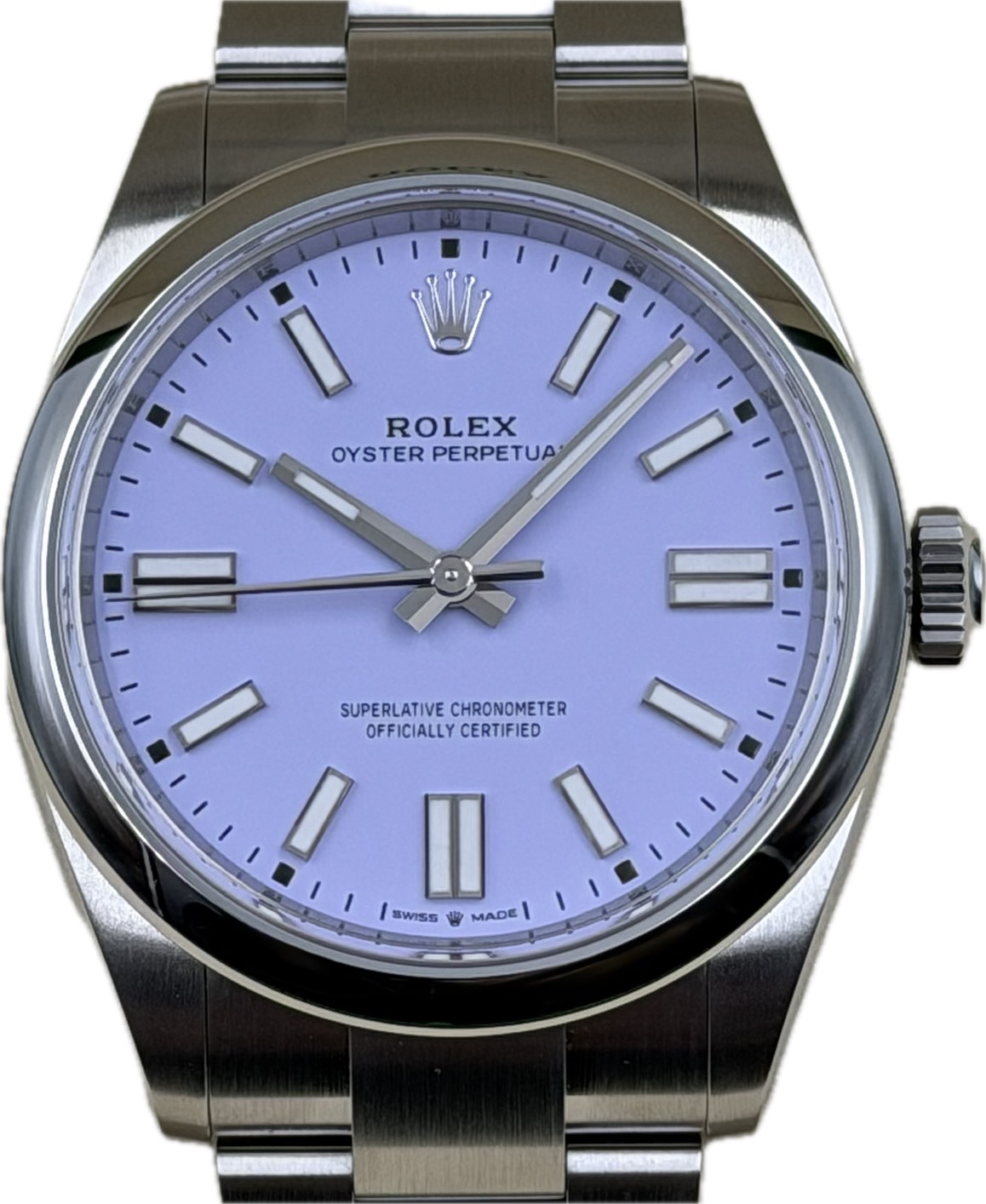 ロレックス　オイスター　ROLEX 未使用コマ ROLEX (ロレックス) オイスターパーペチュアル41 134300 ラベンダー